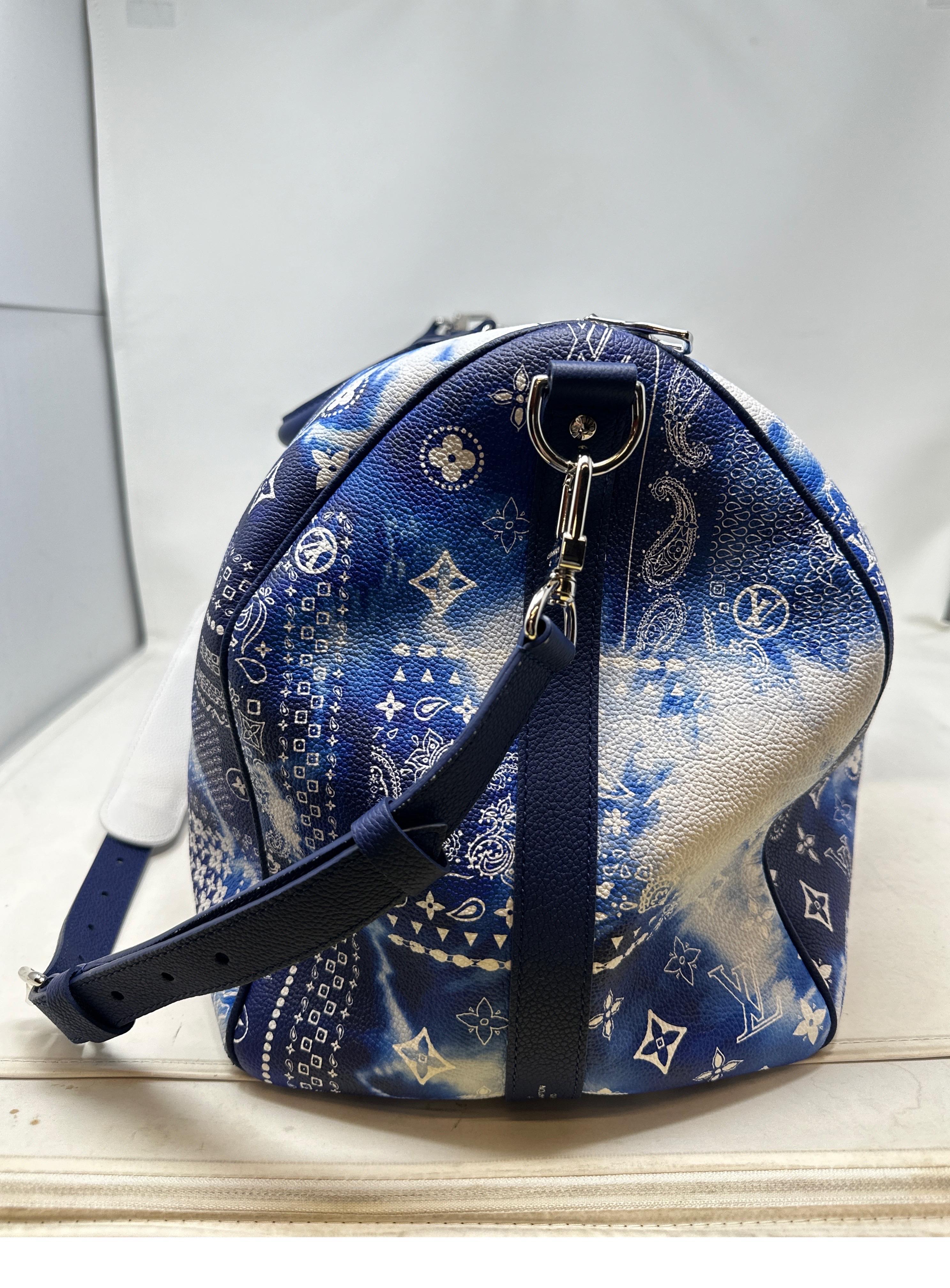 Louis Vuitton Limited Edition Bandana Keepall 50 Bag 6