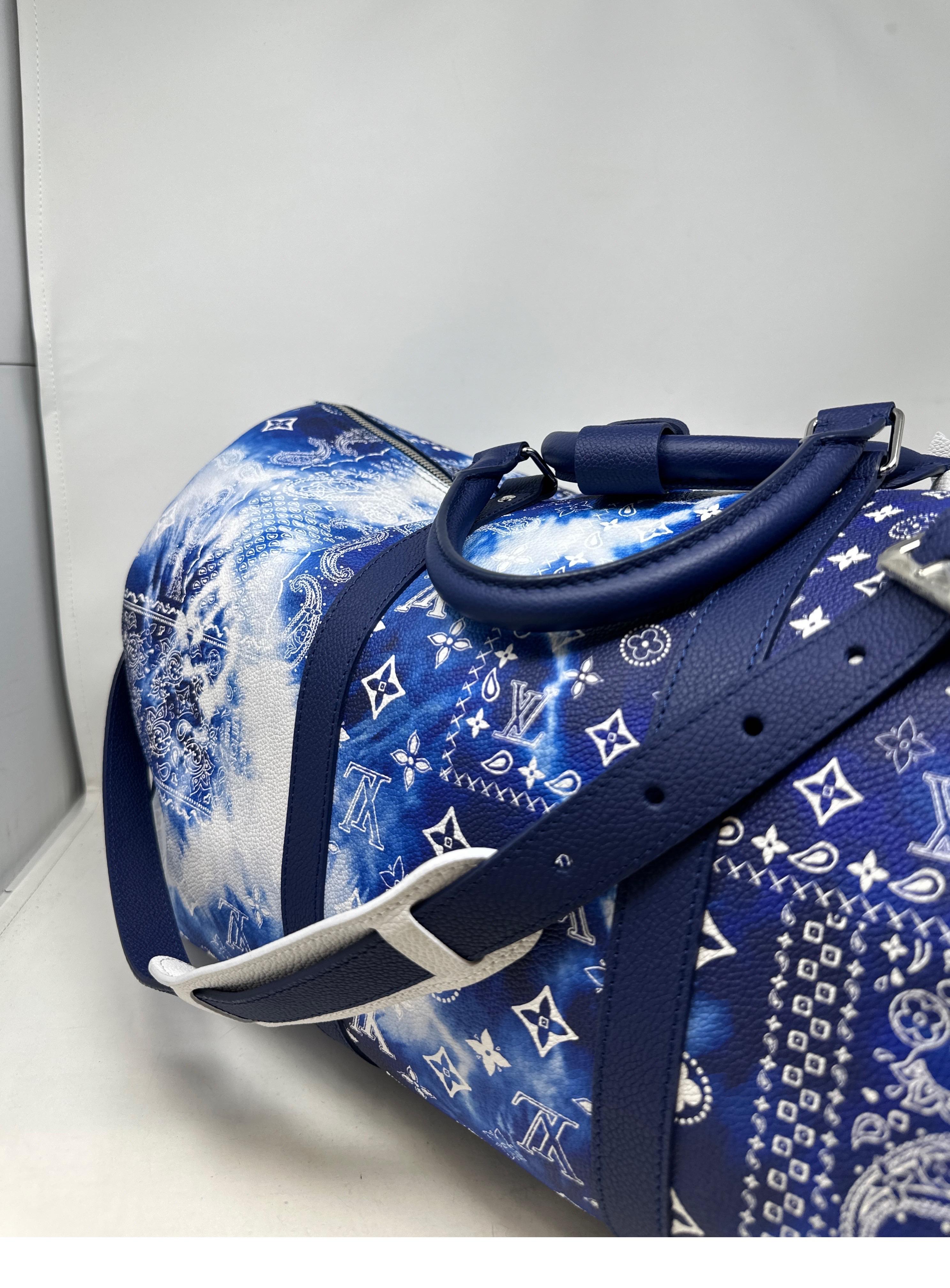 Louis Vuitton Limited Edition Bandana Keepall 50 Bag 10