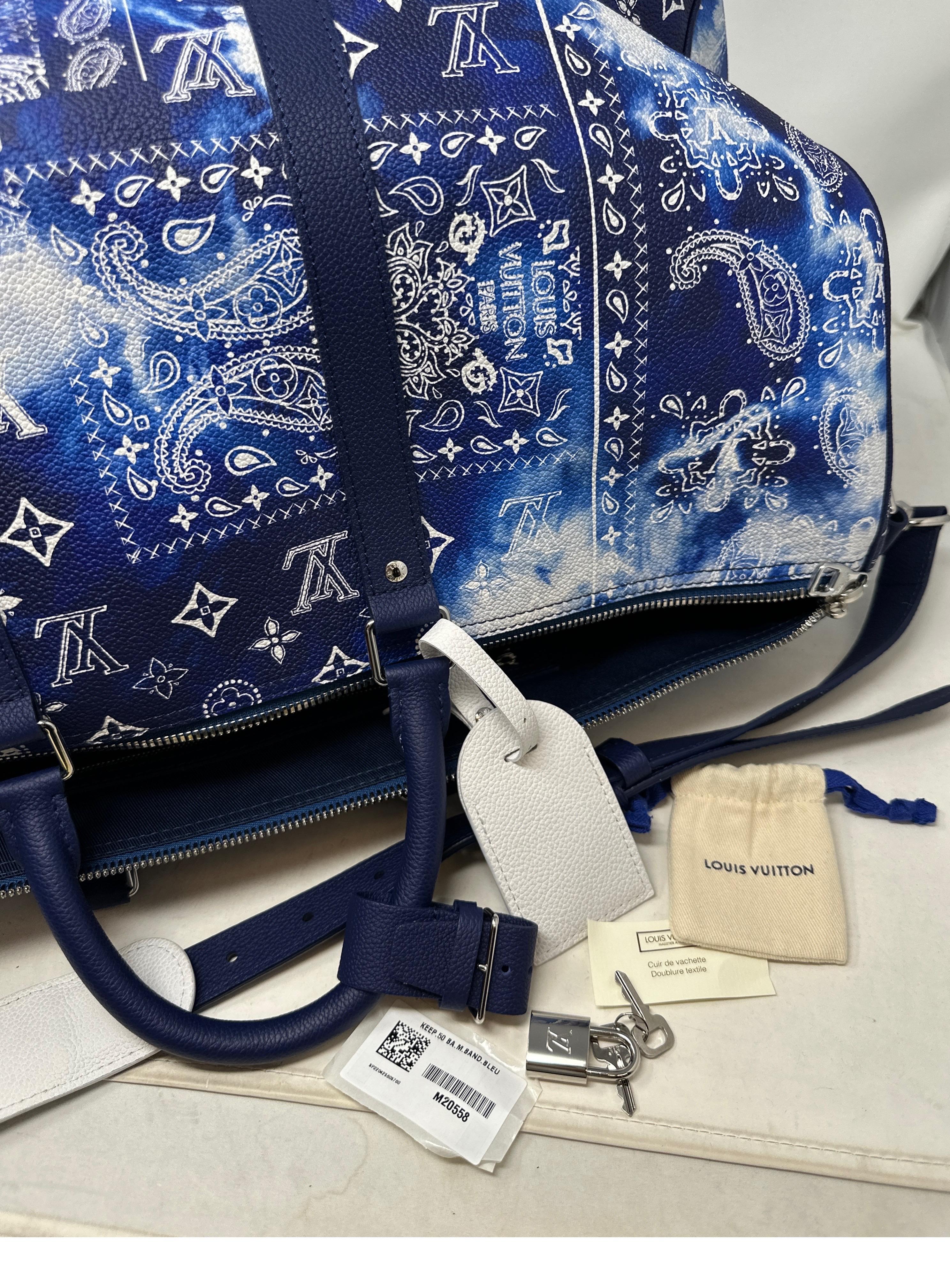 Louis Vuitton Limited Edition Bandana Keepall 50 Bag 13