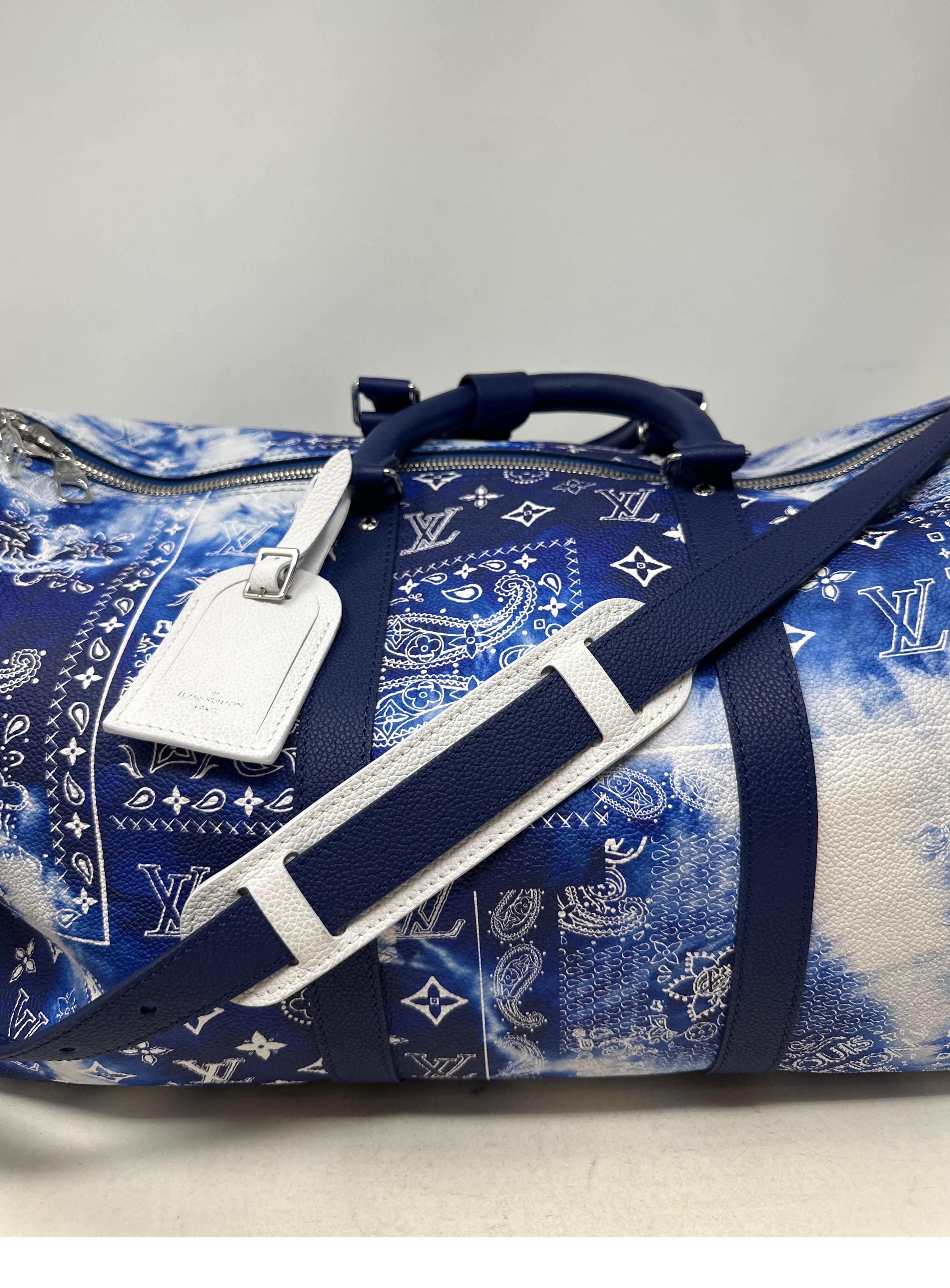 Louis Vuitton Limited Edition Bandana Keepall 50 Bag In New Condition In Athens, GA