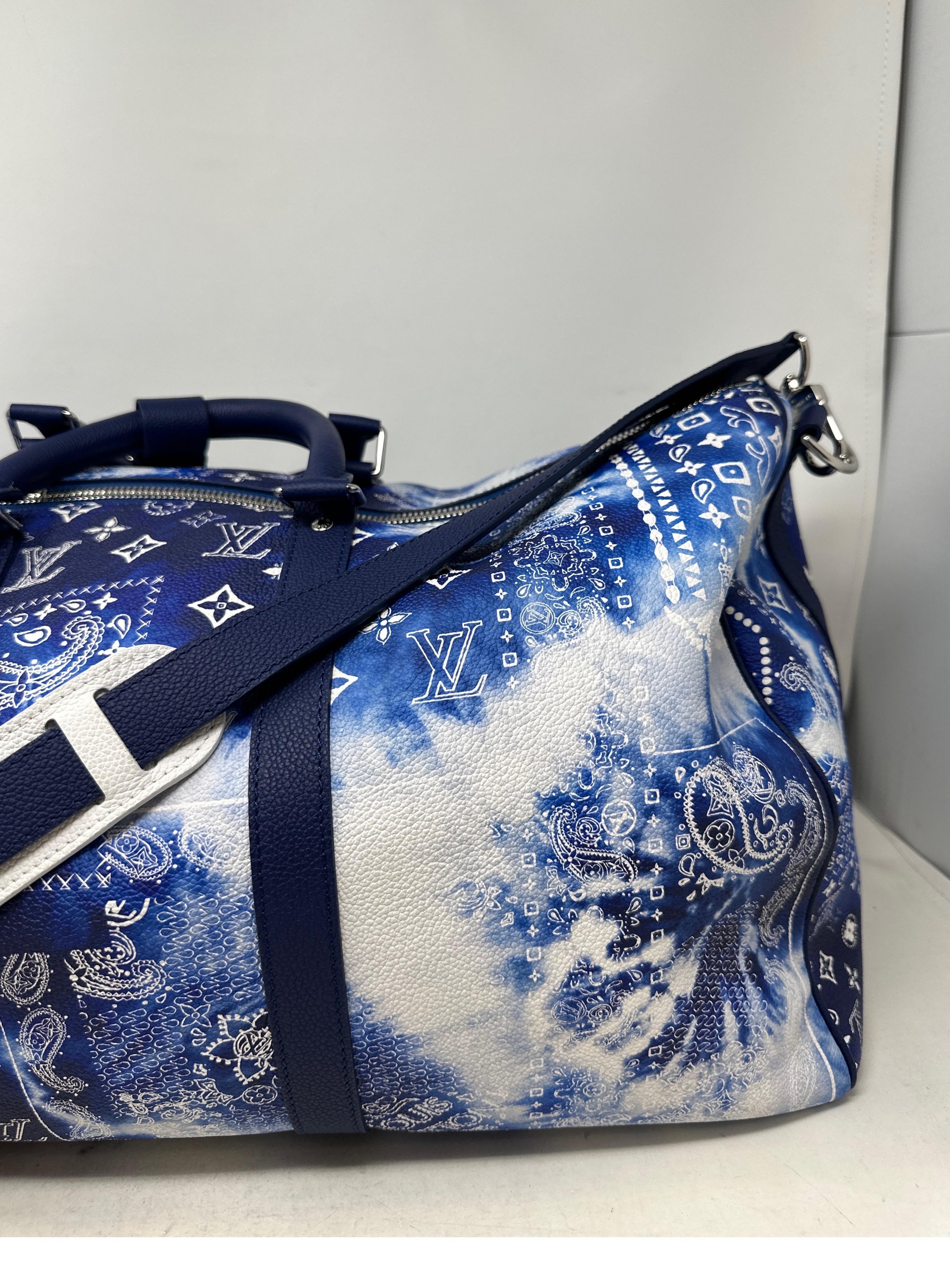 Women's or Men's Louis Vuitton Limited Edition Bandana Keepall 50 Bag