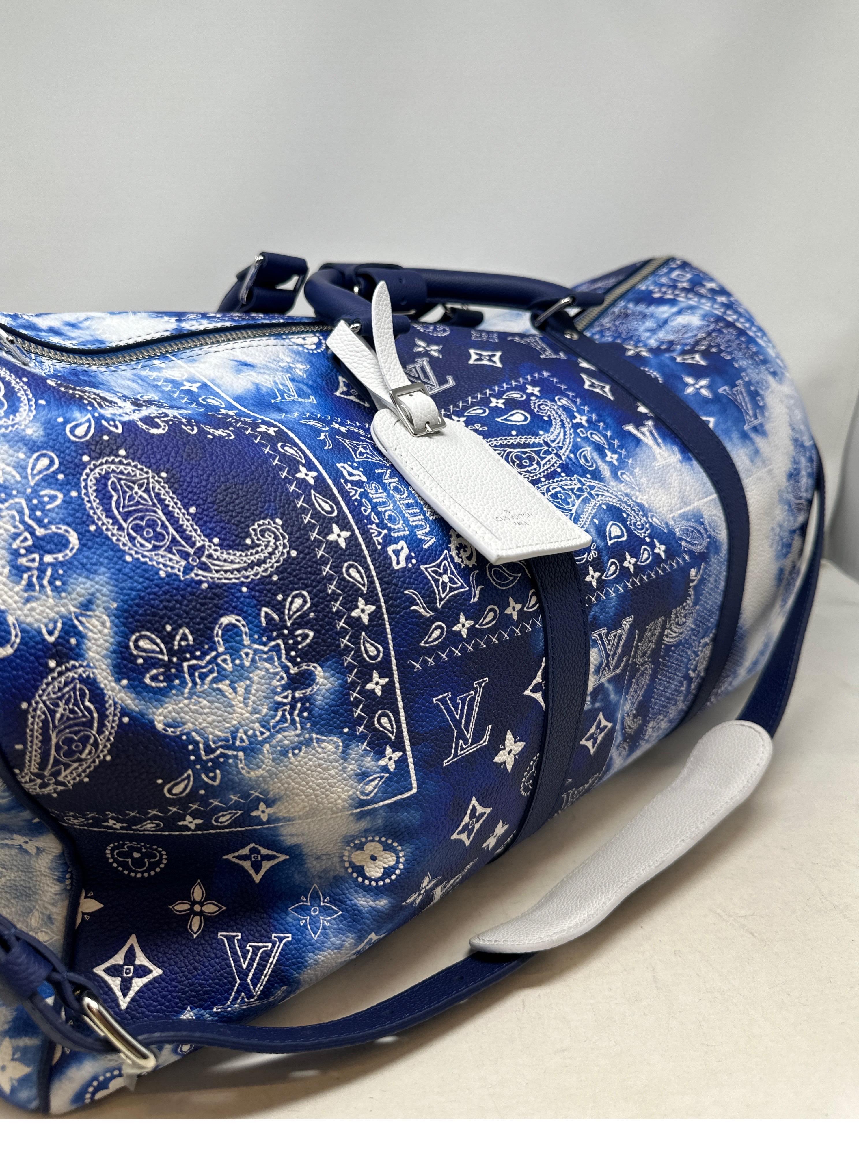 Louis Vuitton Limited Edition Bandana Keepall 50 Bag 3