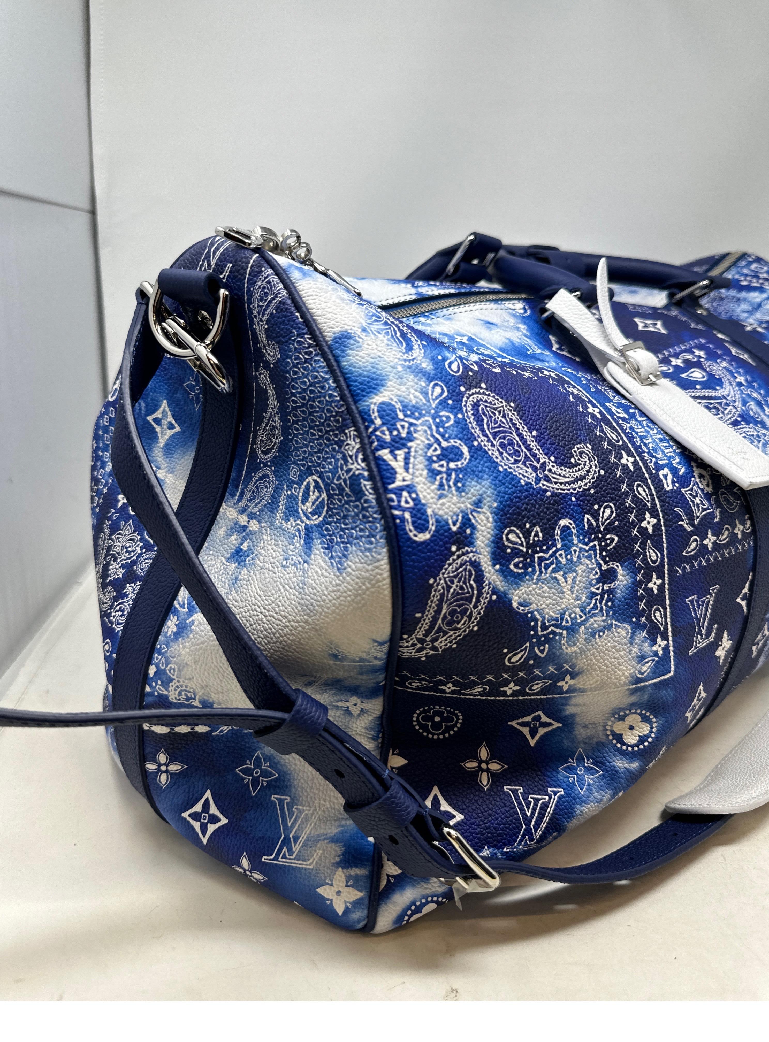 Louis Vuitton Limited Edition Bandana Keepall 50 Bag 4