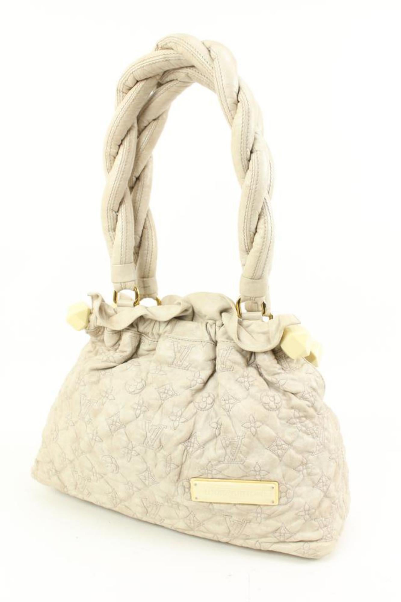 Louis Vuitton Limited Edition Beige Monogram Stratus Olympe PM Hobo Bag 8lz419s
Date Code/Serial Number: RC0037
Made In: Italy
Measurements: Length:  14.5