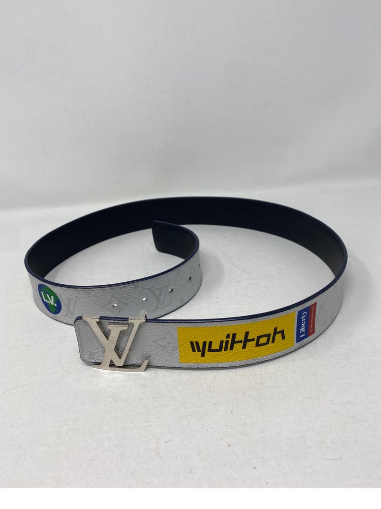 Louis Vuitton MP293Q Full leather Belt Limited Edition Puppets 110
