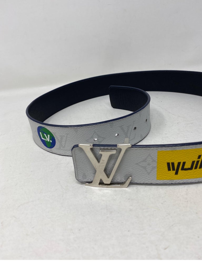 Louis Vuitton MP293Q Full leather Belt Limited Edition Puppets 110