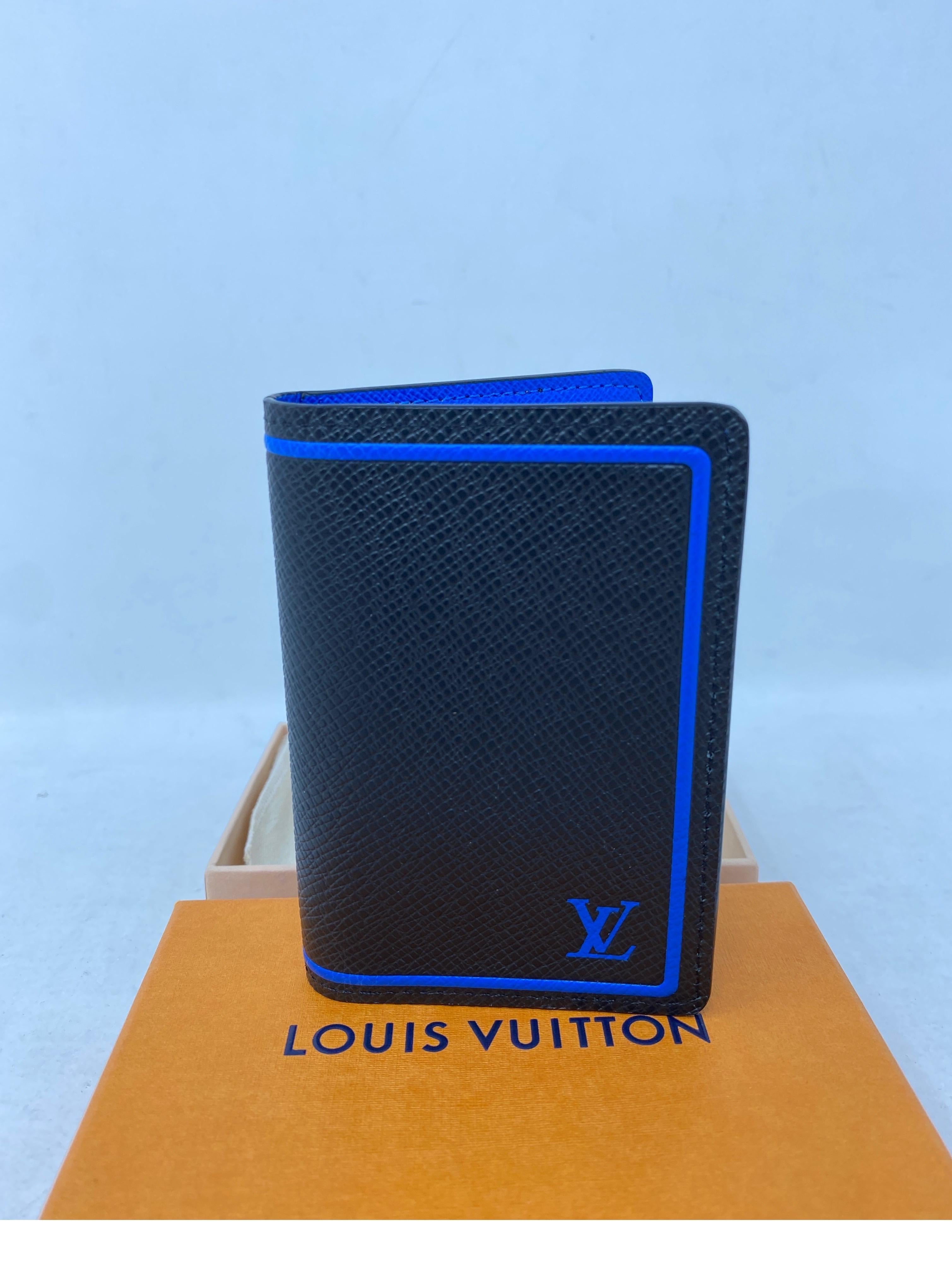 Louis Vuitton Limited Edition Black Blue Wallet  5