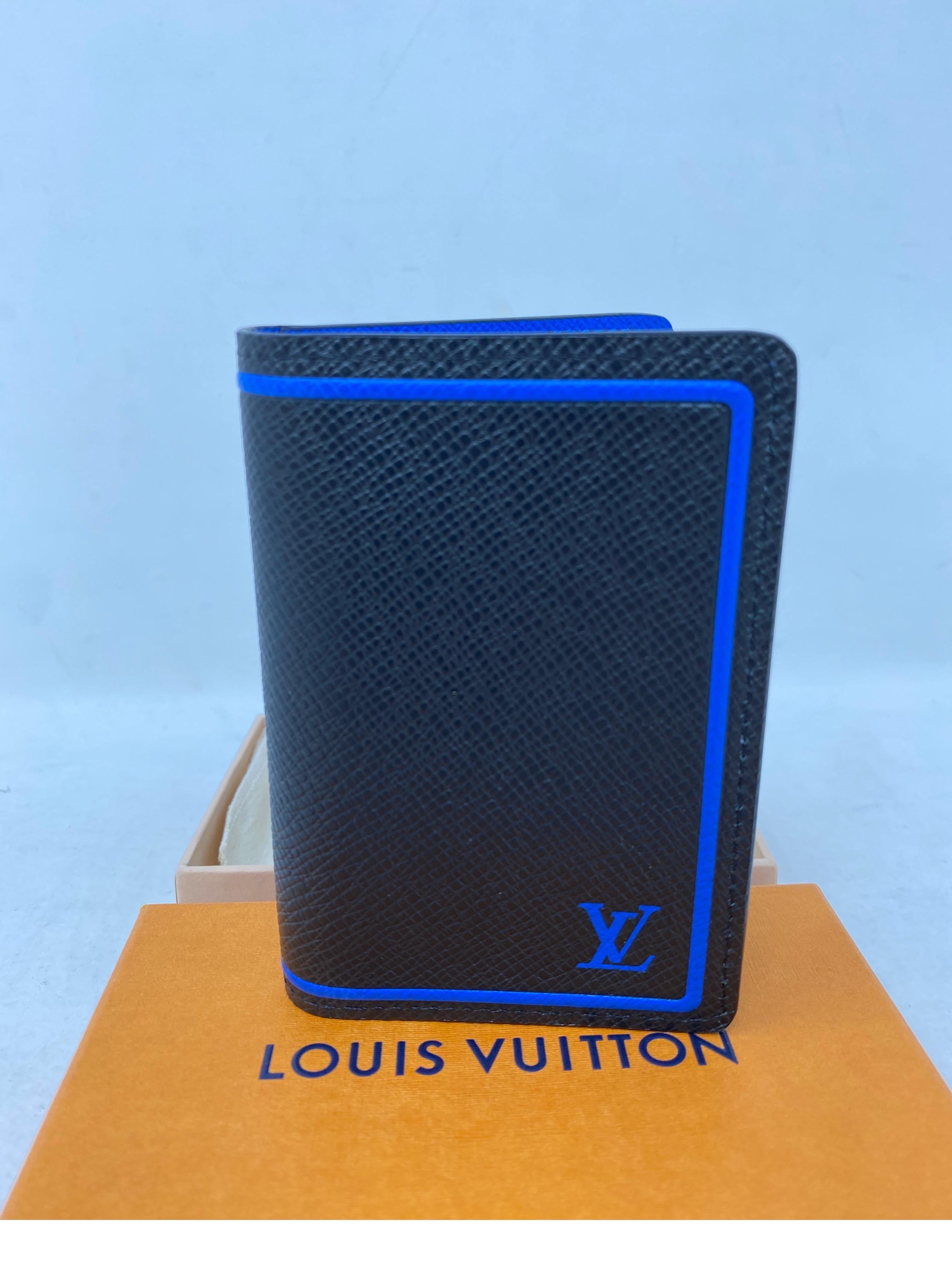 Louis Vuitton Limited Edition Black Blue Wallet  6