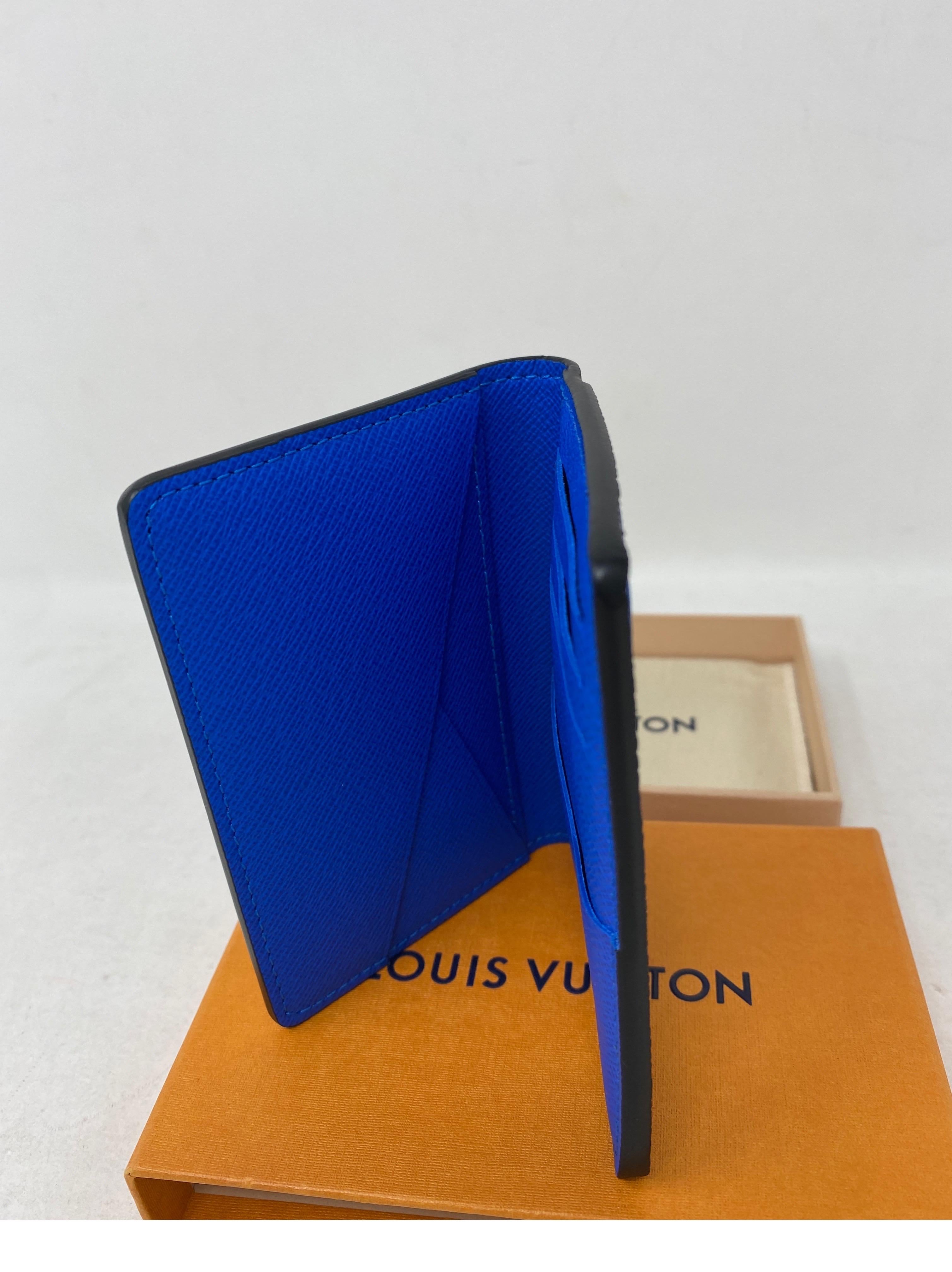 Louis Vuitton Limited Edition Black Blue Wallet  8
