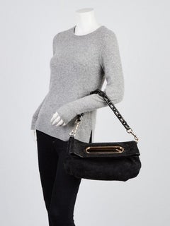 Louis Vuitton Limited Edition Black Monogram Motard Before Dark Chain Clutch