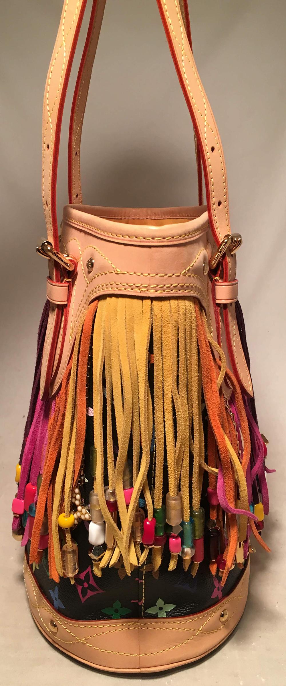 louis vuitton fringe bucket bag