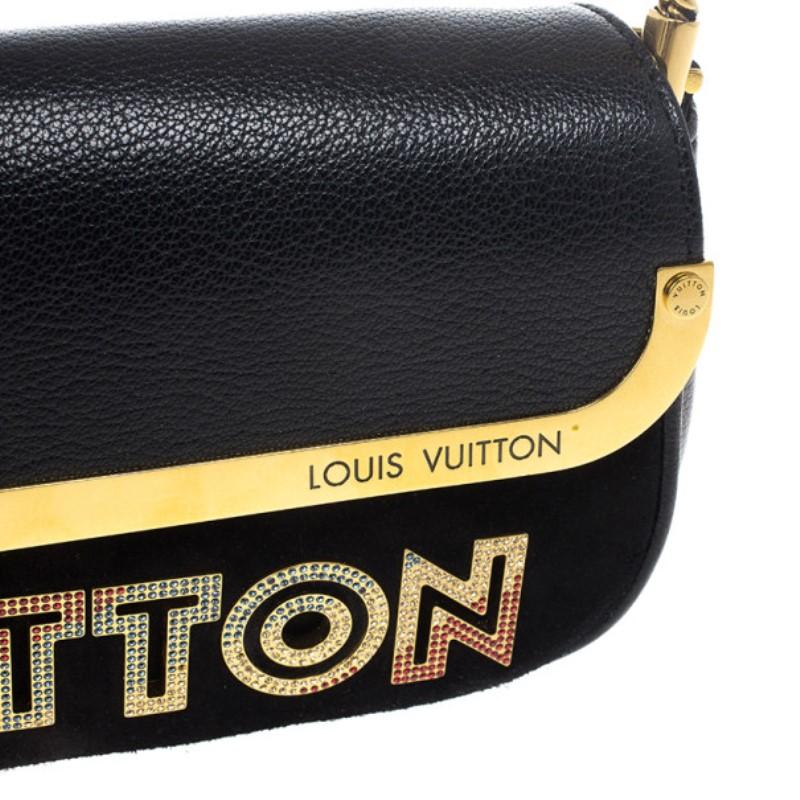 Louis Vuitton Limited Edition Black Suede Avant-Garde Pochette Clutch Bag 4