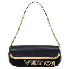 Louis Vuitton Avantgarde-Pochette-Clutch in limitierter Auflage aus schwarzem Wildleder