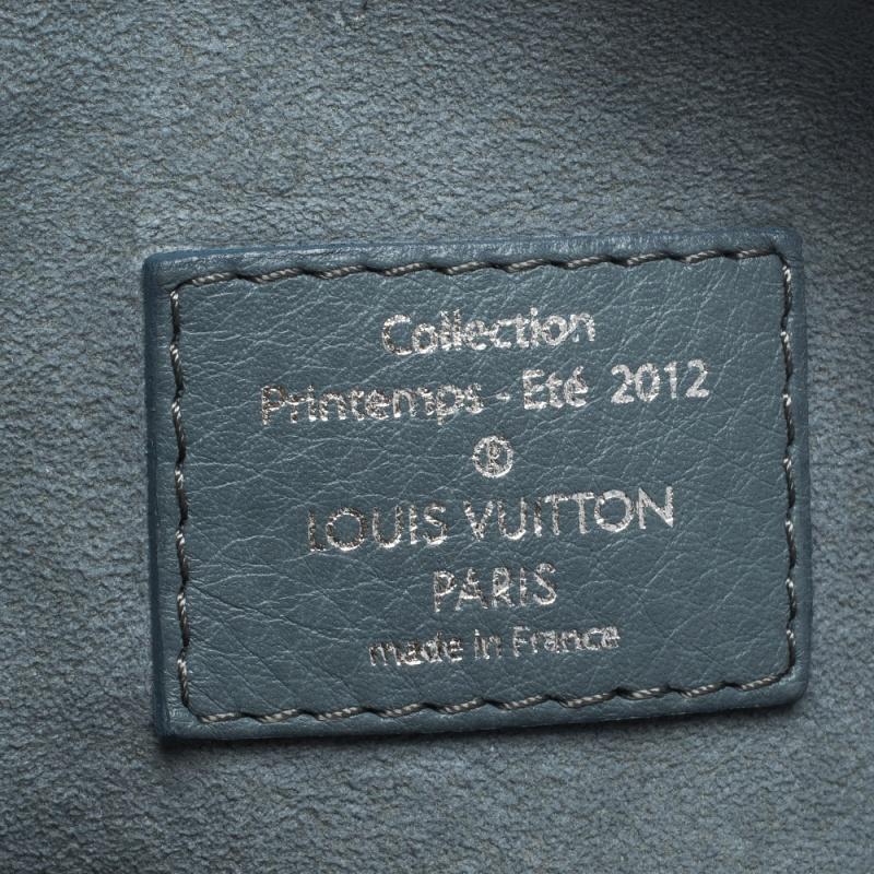 Louis Vuitton Limited Edition Blue Monogram Denim Speedy Round Bag 1
