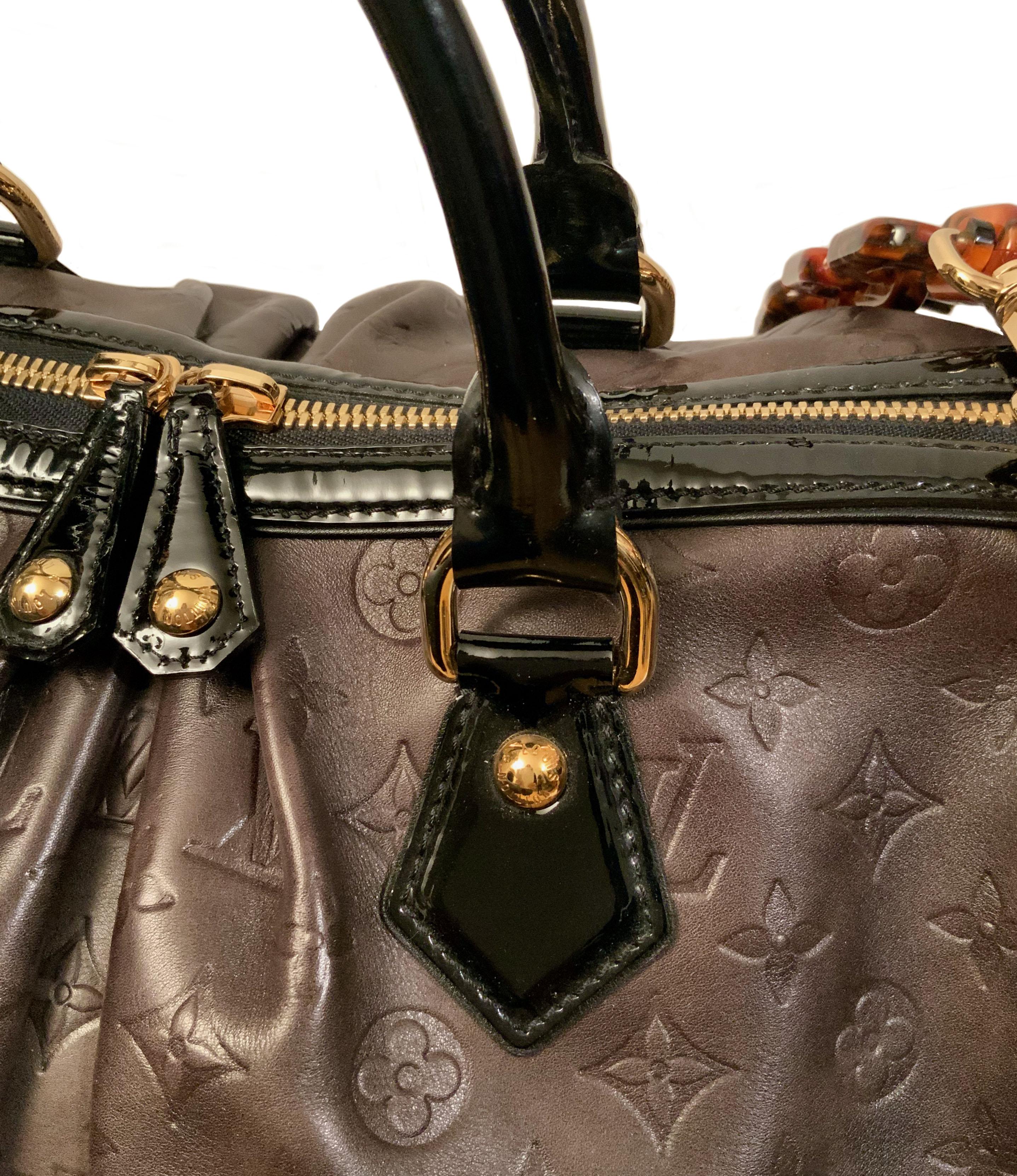 Louis Vuitton Edizione Limitata Borsa Stephen in pelle di vitello marrone goffrata Monogram 1