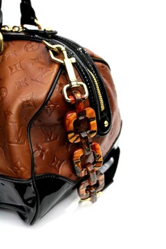 LOUIS VUITTON Limited Edition Brown Embossed Monogram Calfskin Leather Stephen B