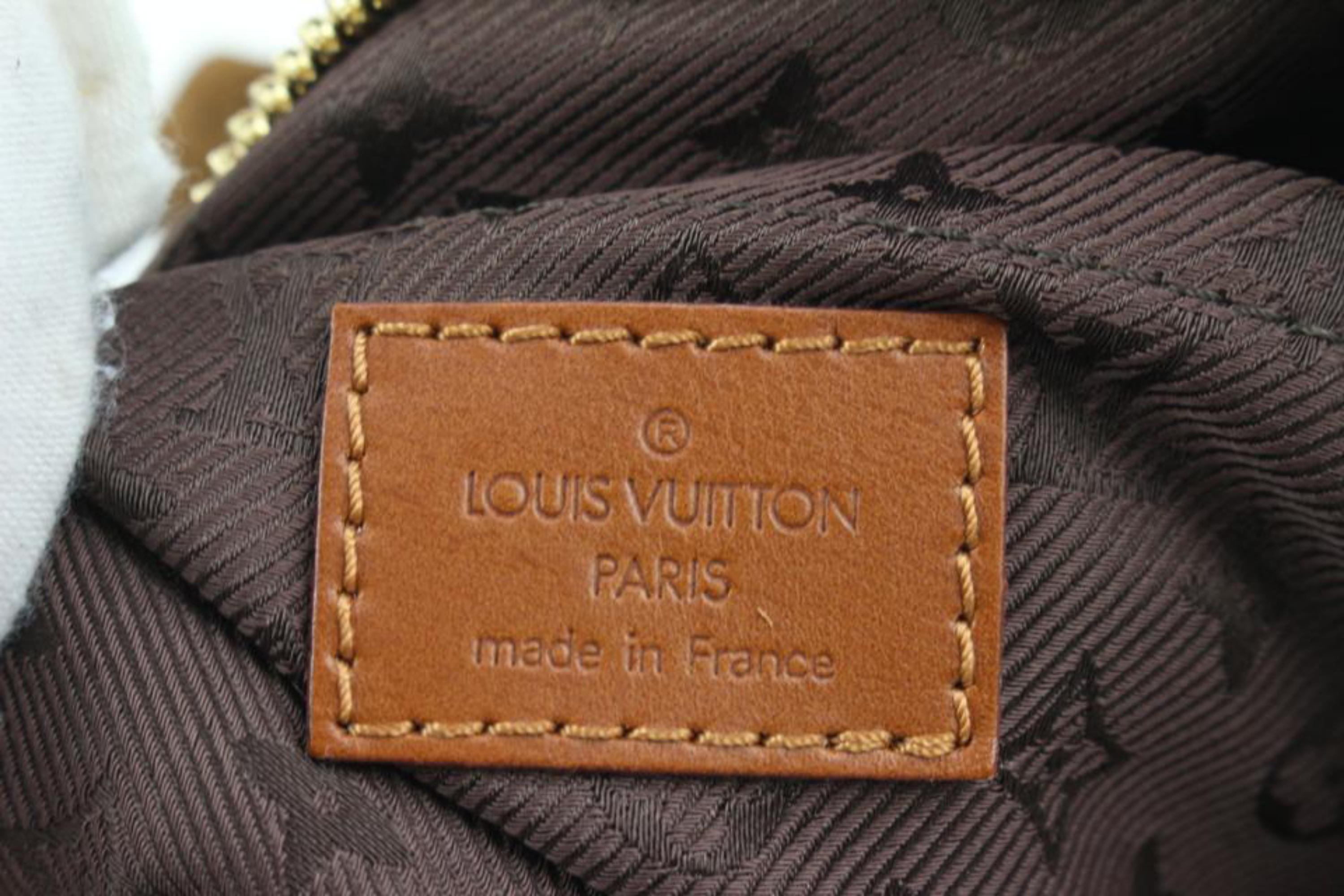 Louis Vuitton Limited Edition Brown Suede Monogram Mahina Onatah GM Hobo 56lv218 4