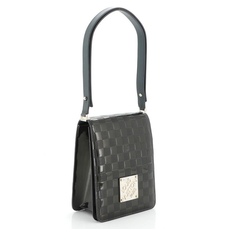 Black Louis Vuitton Limited Edition Cabaret Club Handbag Damier Vernis