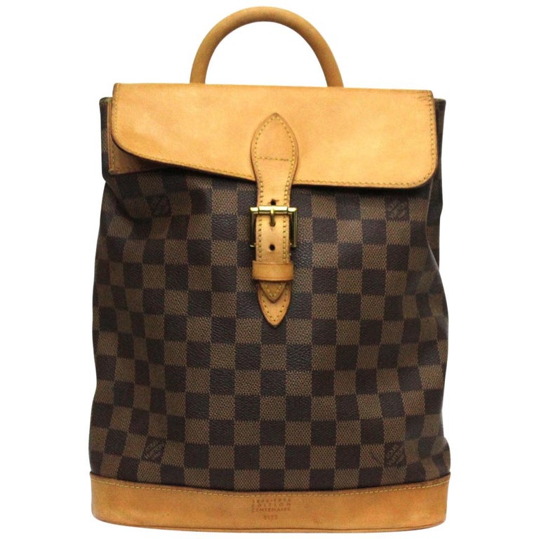 LOUIS VUITTON Limited Edition Centenaire Damier Canvas Soho Backpack Bag at 1stdibs