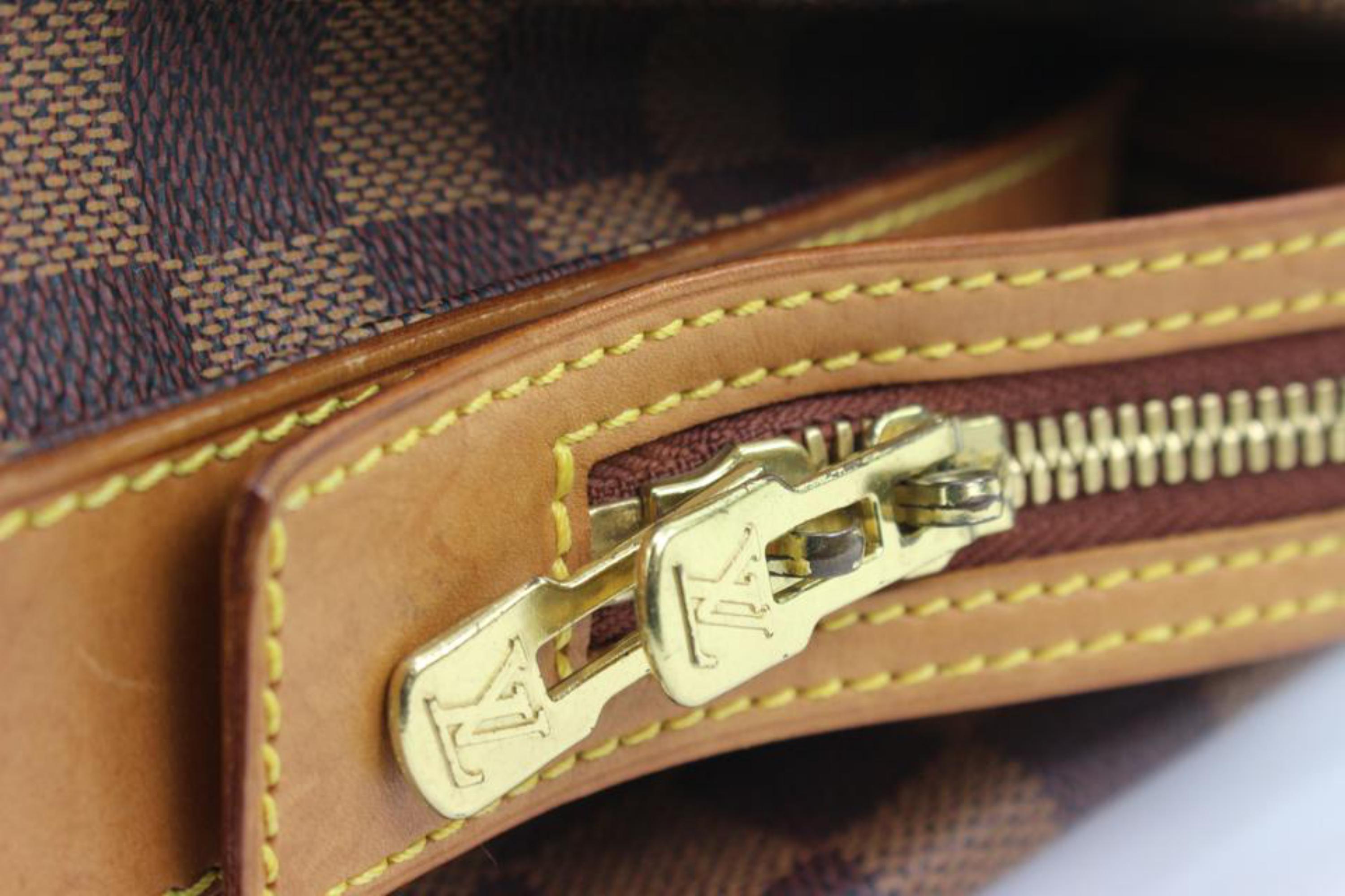 Louis Vuitton Limited Edition Centenaire Damier Columbine Zip Shoulder Bag 64lv3 For Sale 3