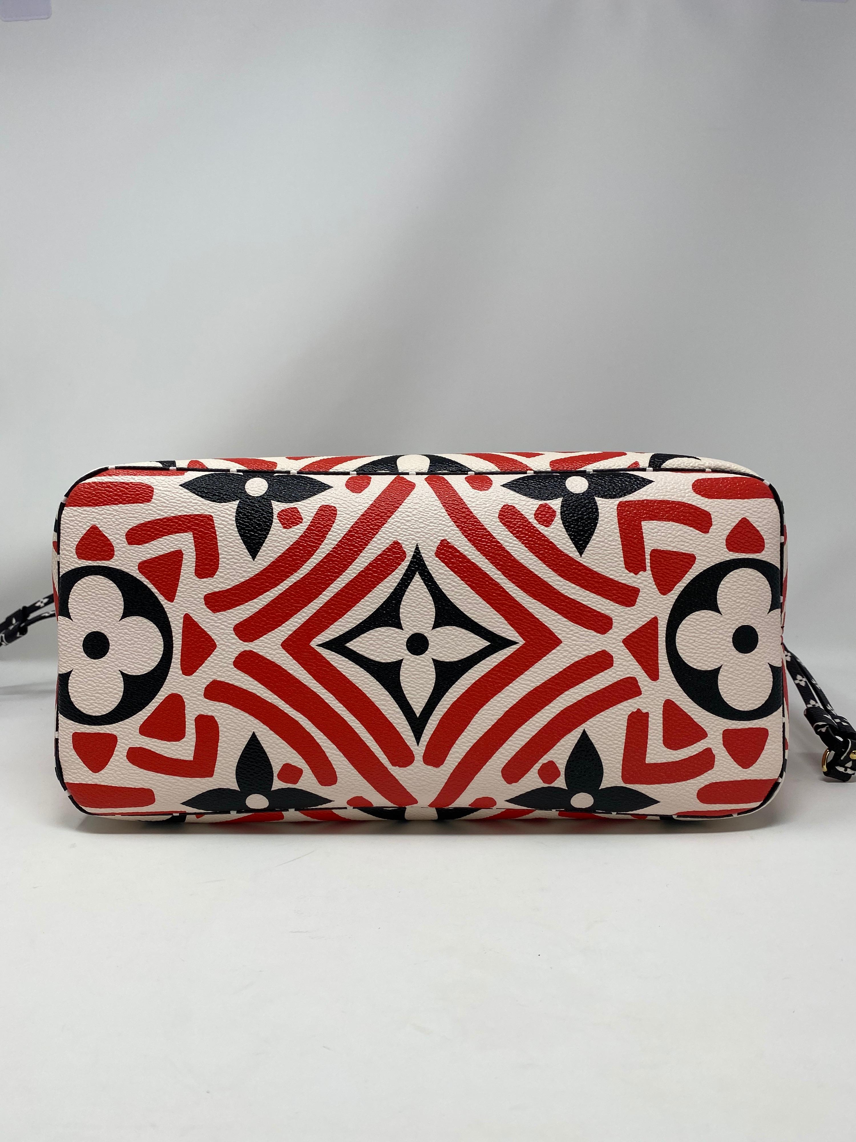 Beige Louis Vuitton Limited Edition Crafty Neverfull MM