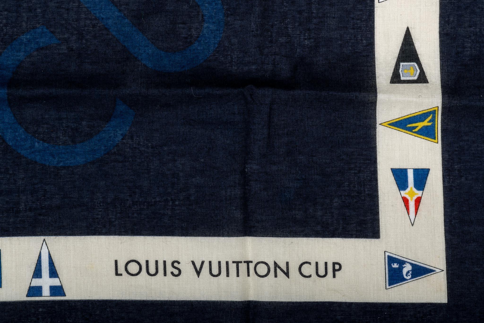 Louis Vuitton limited edition sailing cup cotton small scarf. Excellent condition.