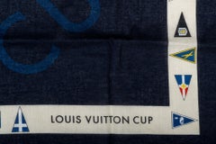 Louis Vuitton Limited Edition Cup Blue Cotton Scarf