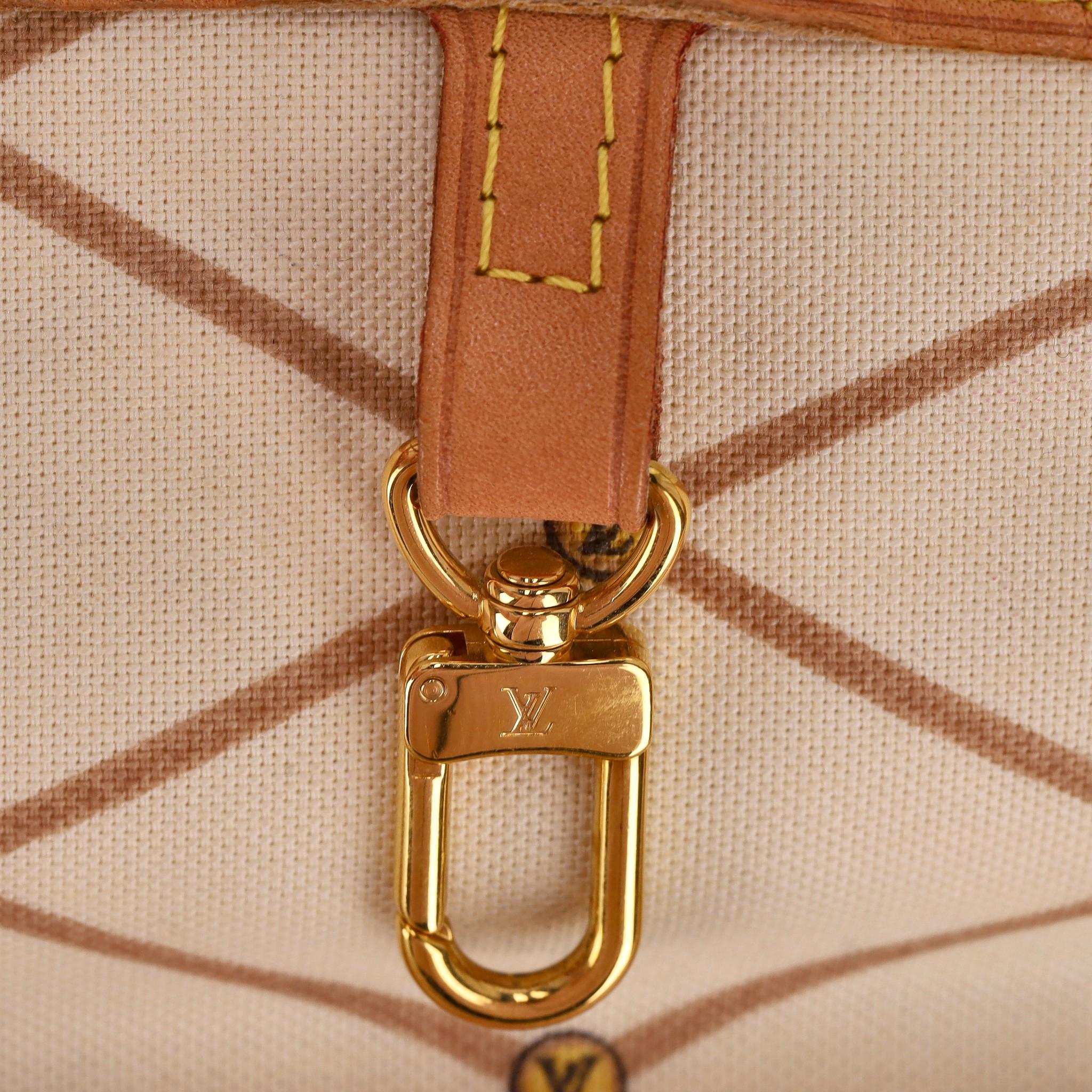 Louis Vuitton Limited Edition Damier Azur Summer Trunks Knokke Neverfull MM Bag For Sale 5