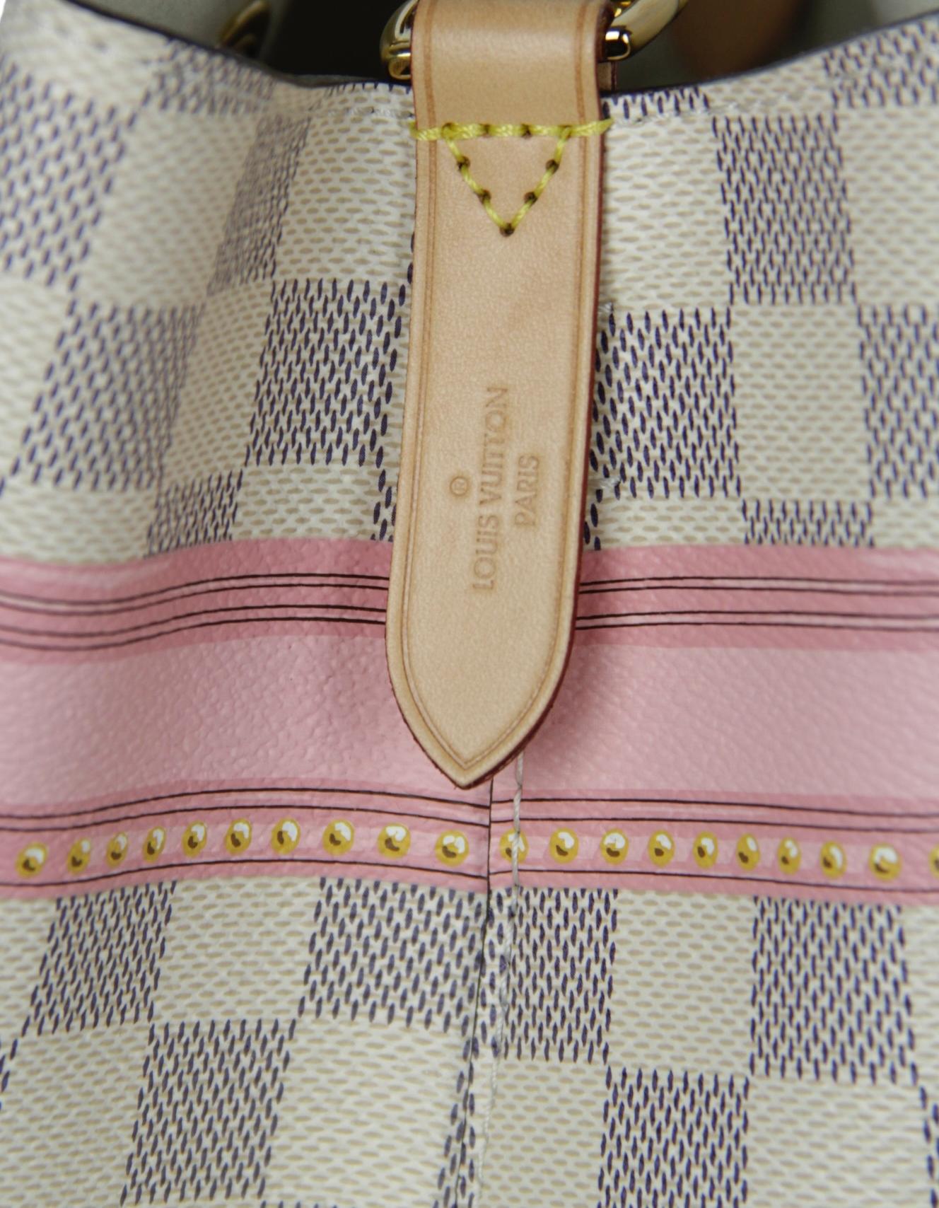 Louis Vuitton Limited Edition Damier Azur Summer Trunks Neonoe Bucket Bag 2