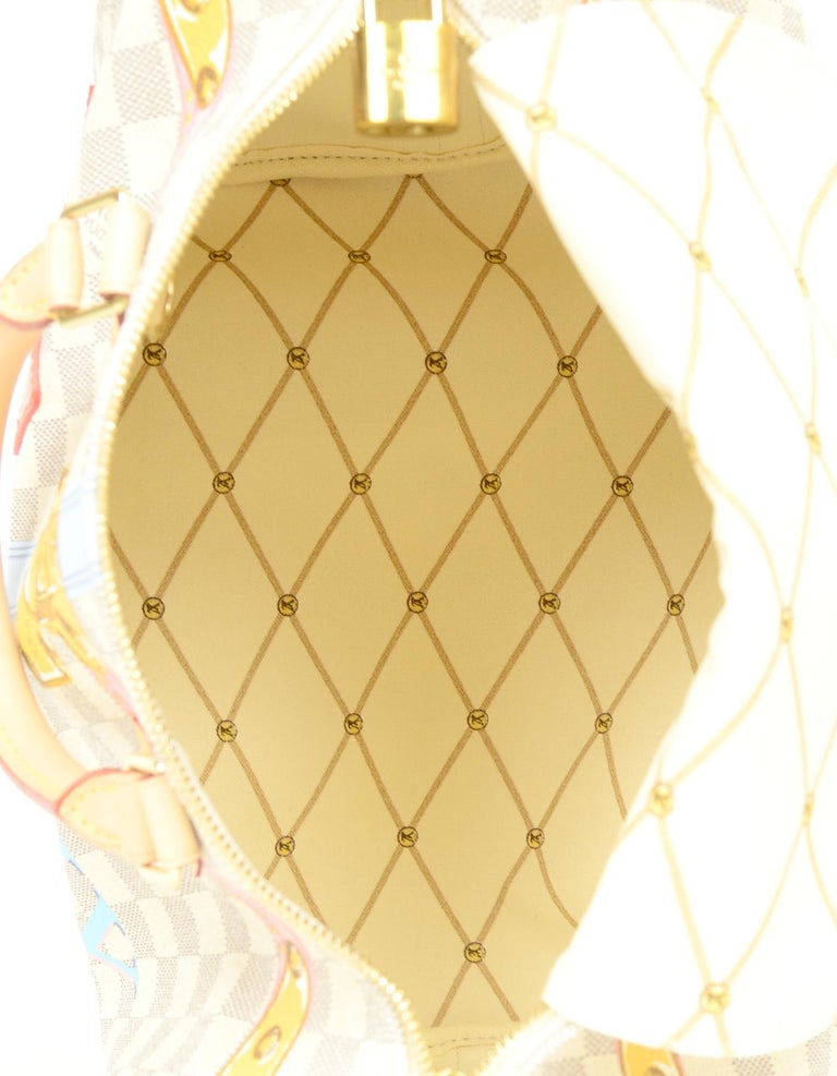 Louis Vuitton Summer Trunks Speedy Bandoulière 30 Damier Azur Canvas  Limited Edition