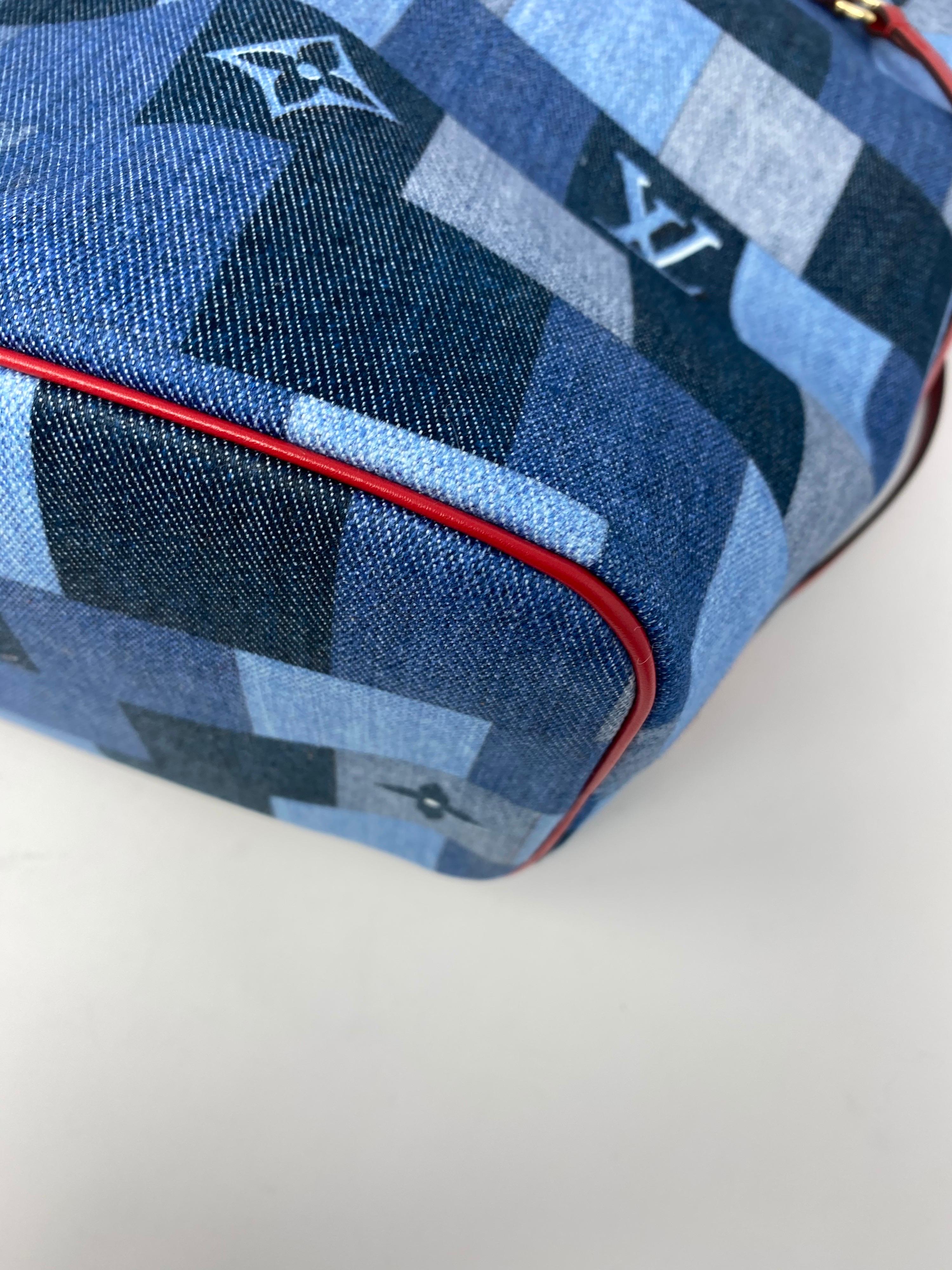 Louis Vuitton Limited Edition Denim Neverfull MM 4