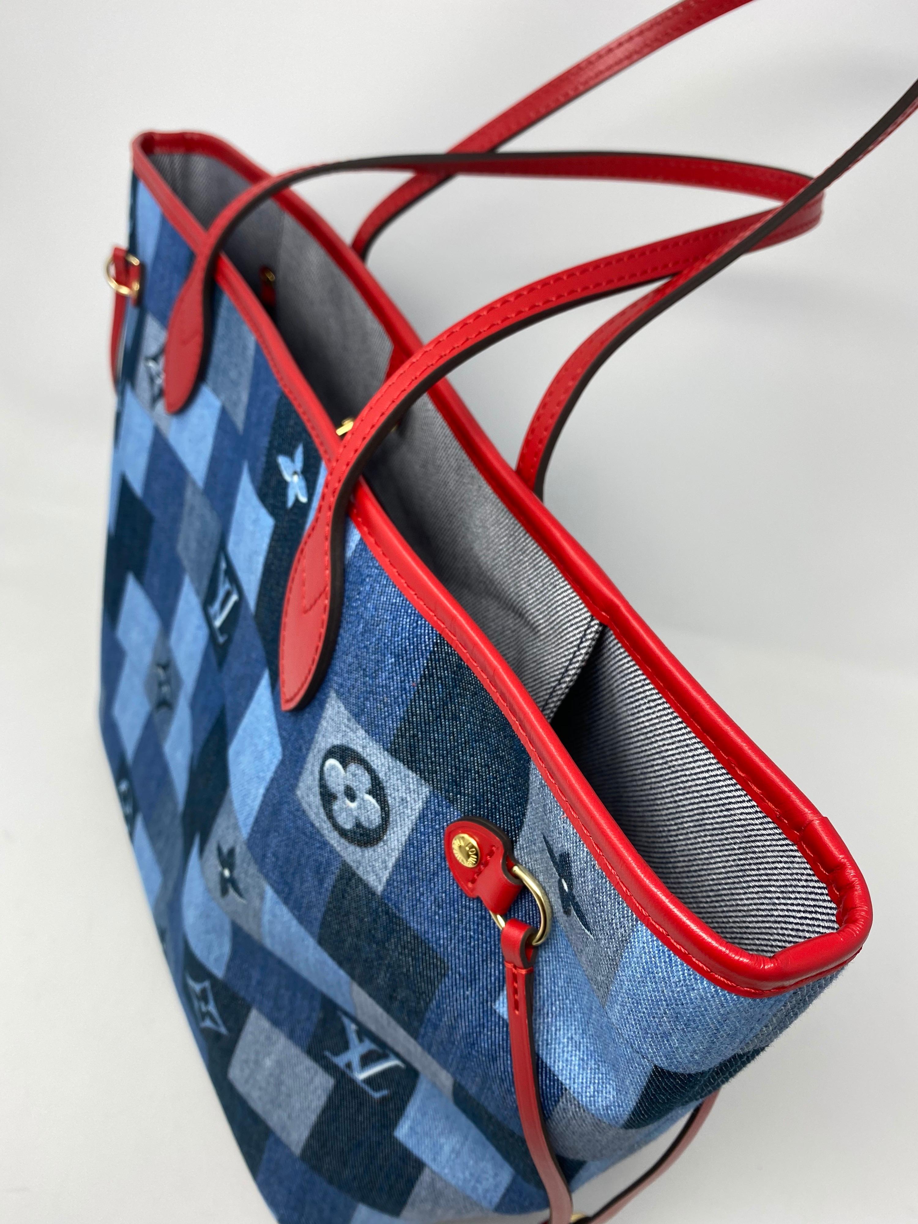 Louis Vuitton Limited Edition Denim Neverfull MM 5