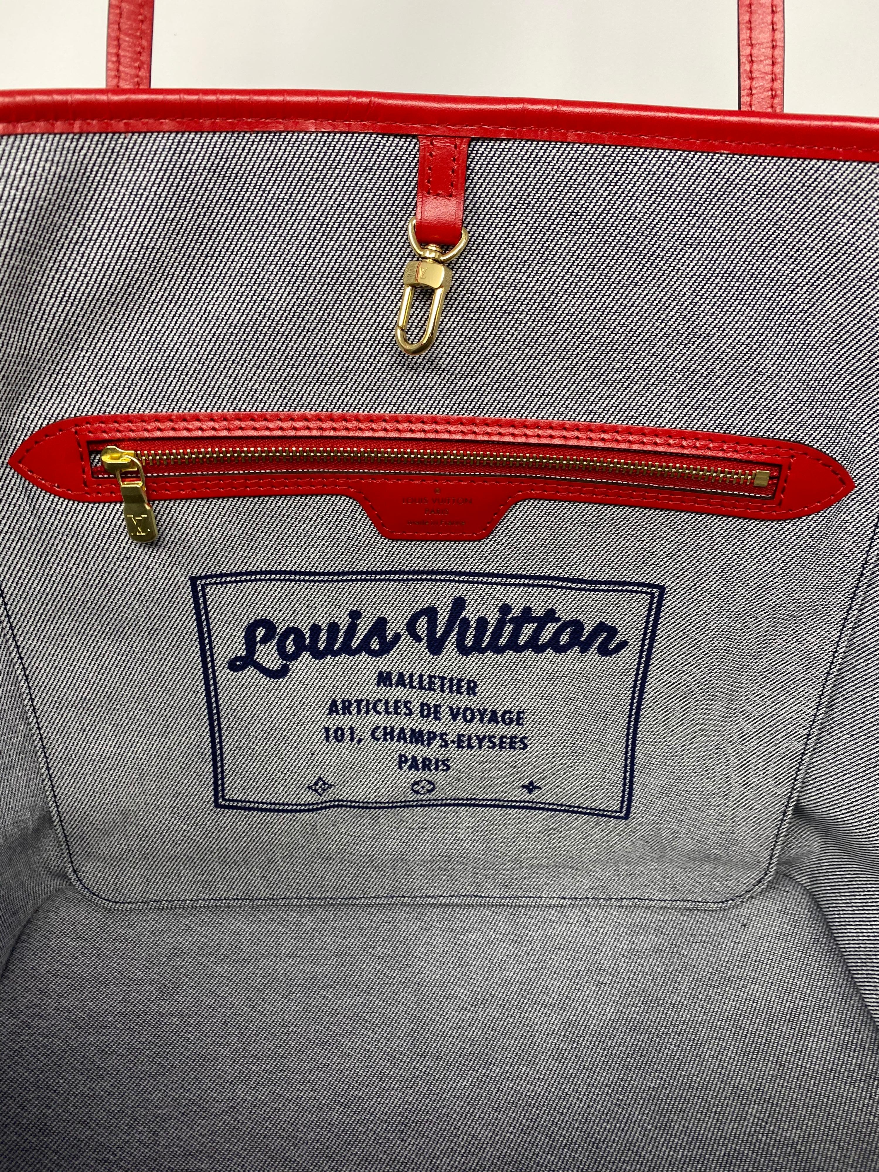 Louis Vuitton Limited Edition Denim Neverfull MM 9