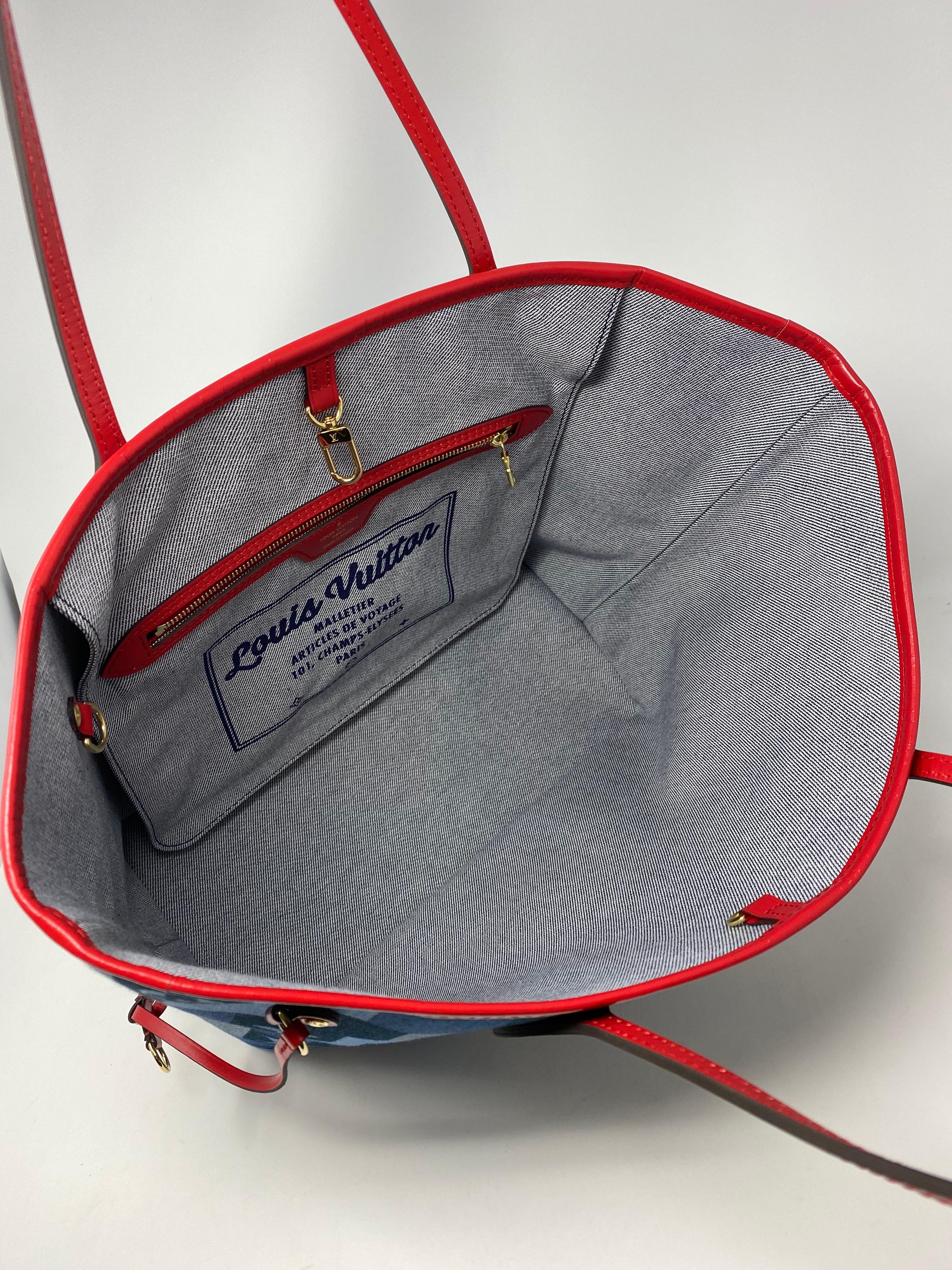 Louis Vuitton Limited Edition Denim Neverfull MM 11