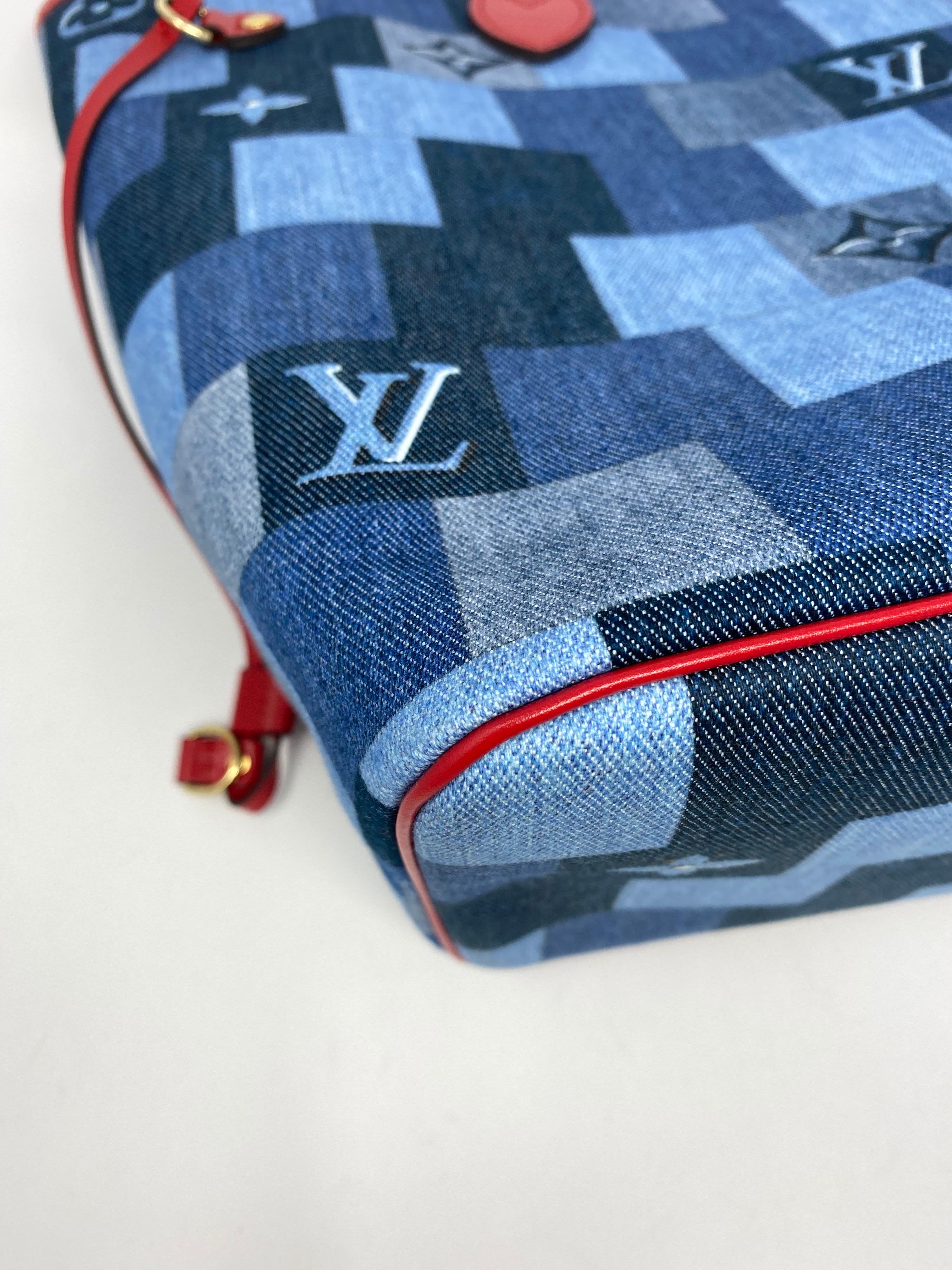 Louis Vuitton Limited Edition Denim Neverfull MM 3