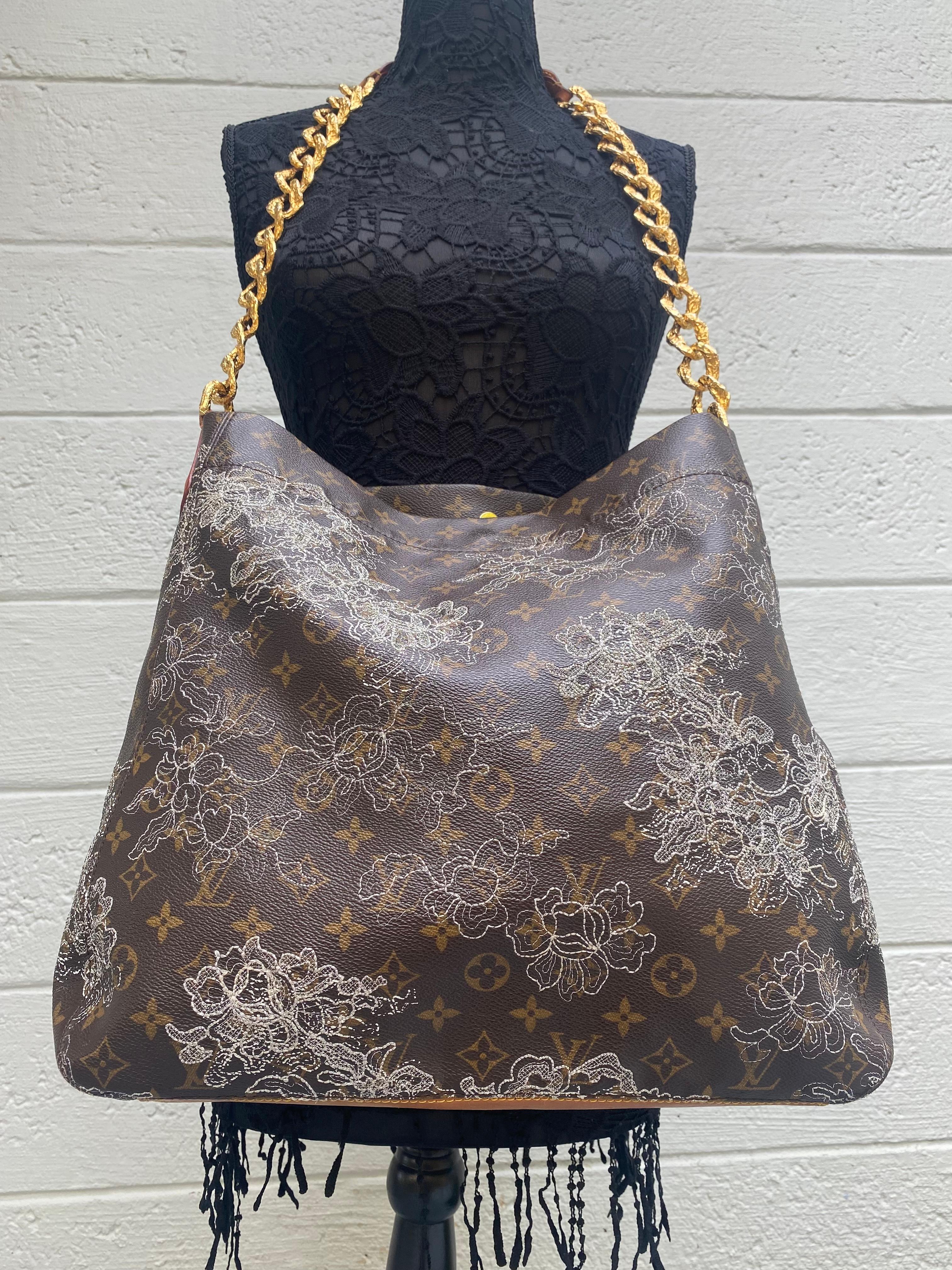 Louis Vuitton Limited Edition Dentelle Fersen Crossbody Shoulder Bag  1