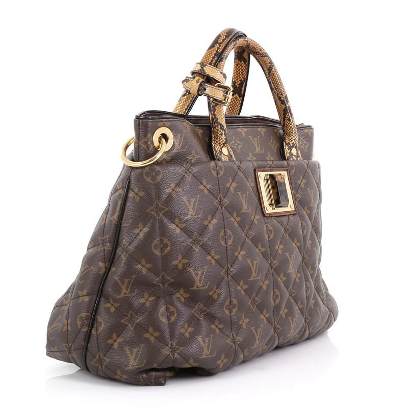 Black Louis Vuitton Limited Edition Exotique Handbag Monogram Etoile GM