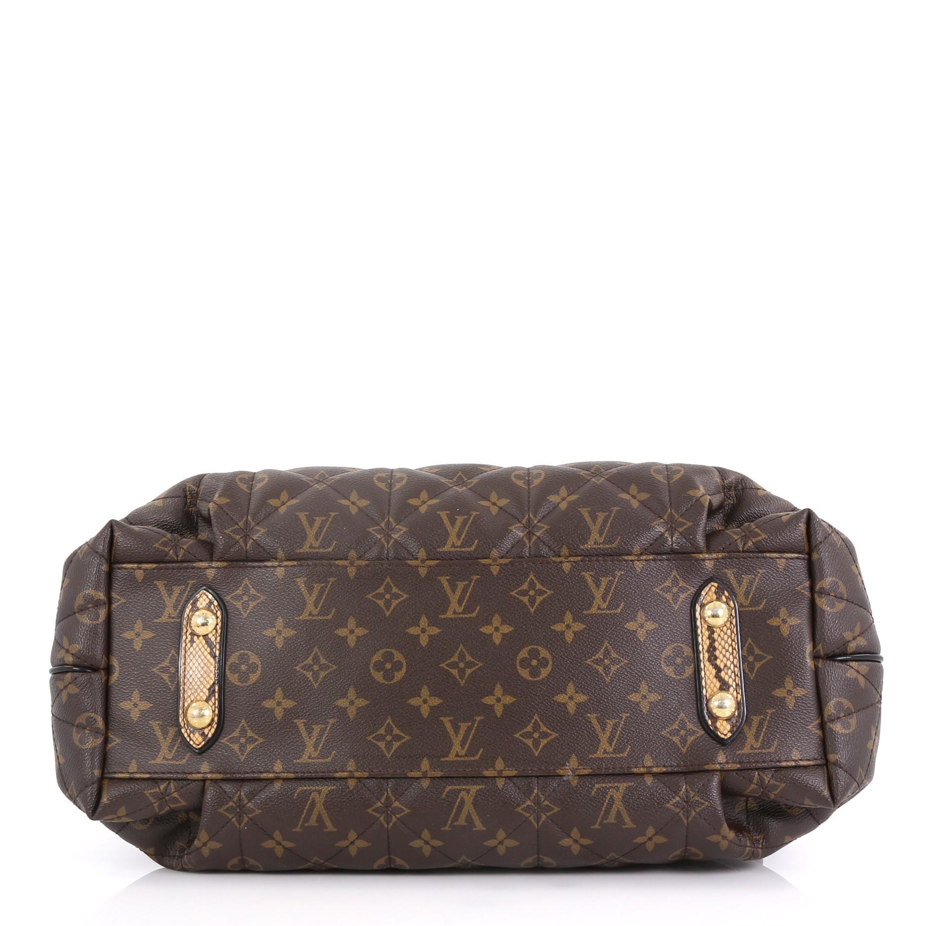 Black Louis Vuitton Limited Edition Exotique Handbag Monogram Etoile GM 