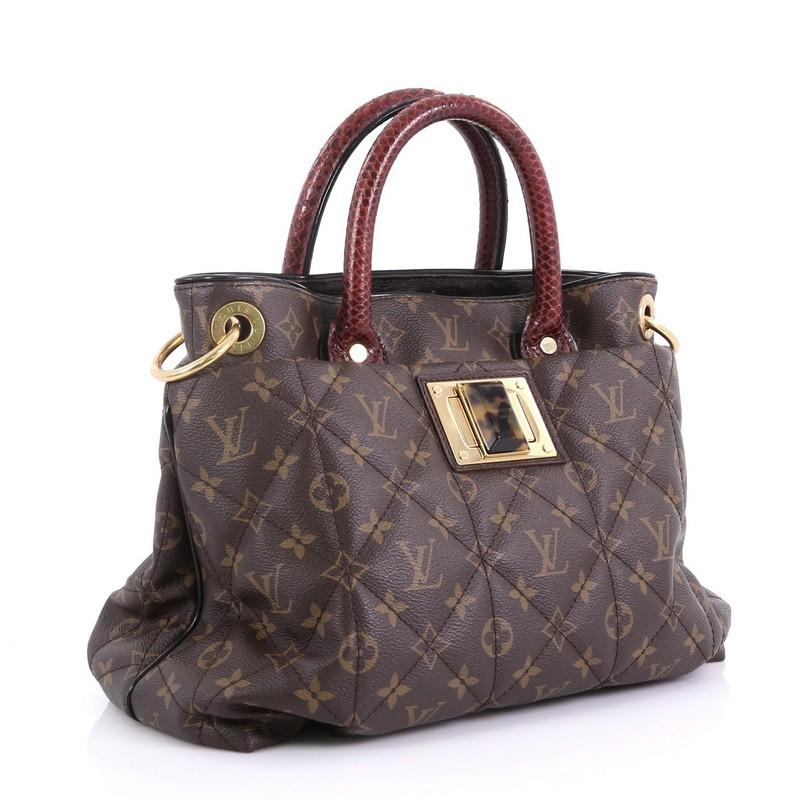 Black Louis Vuitton Limited Edition Exotique Handbag Monogram Etoile MM