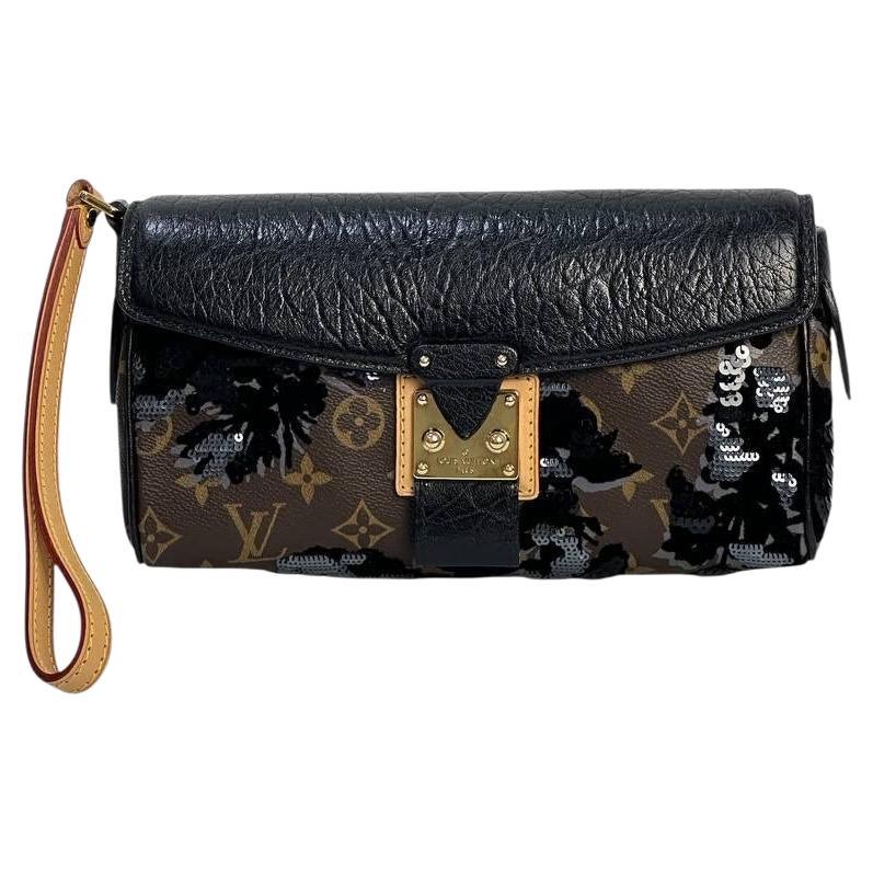 Louis Vuitton Limited Edition Fleur de Jais Clutch For Sale