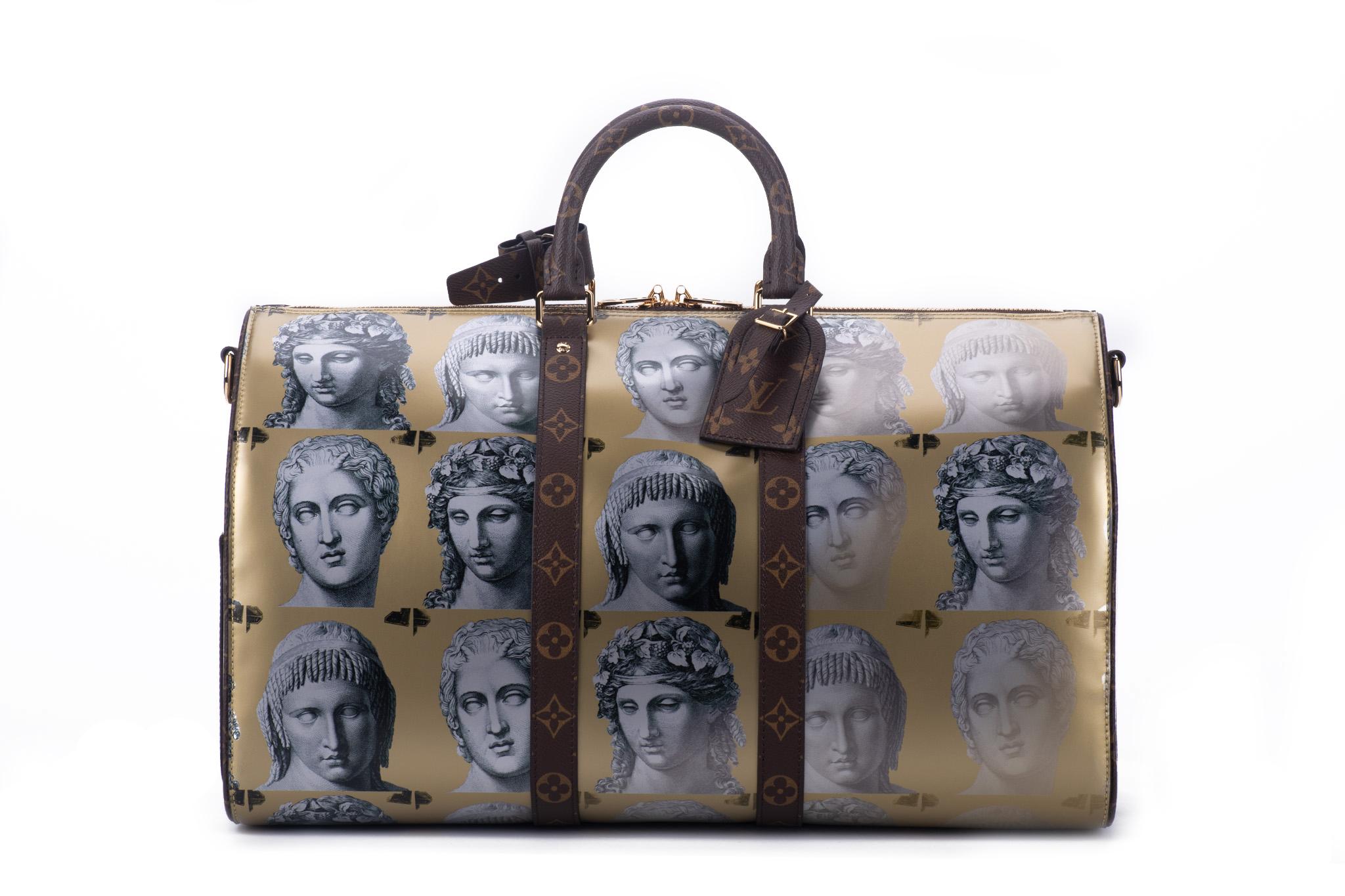 Louis Vuitton Limited Edition Fornasetti Keepall 45 Bag In New Condition In West Hollywood, CA