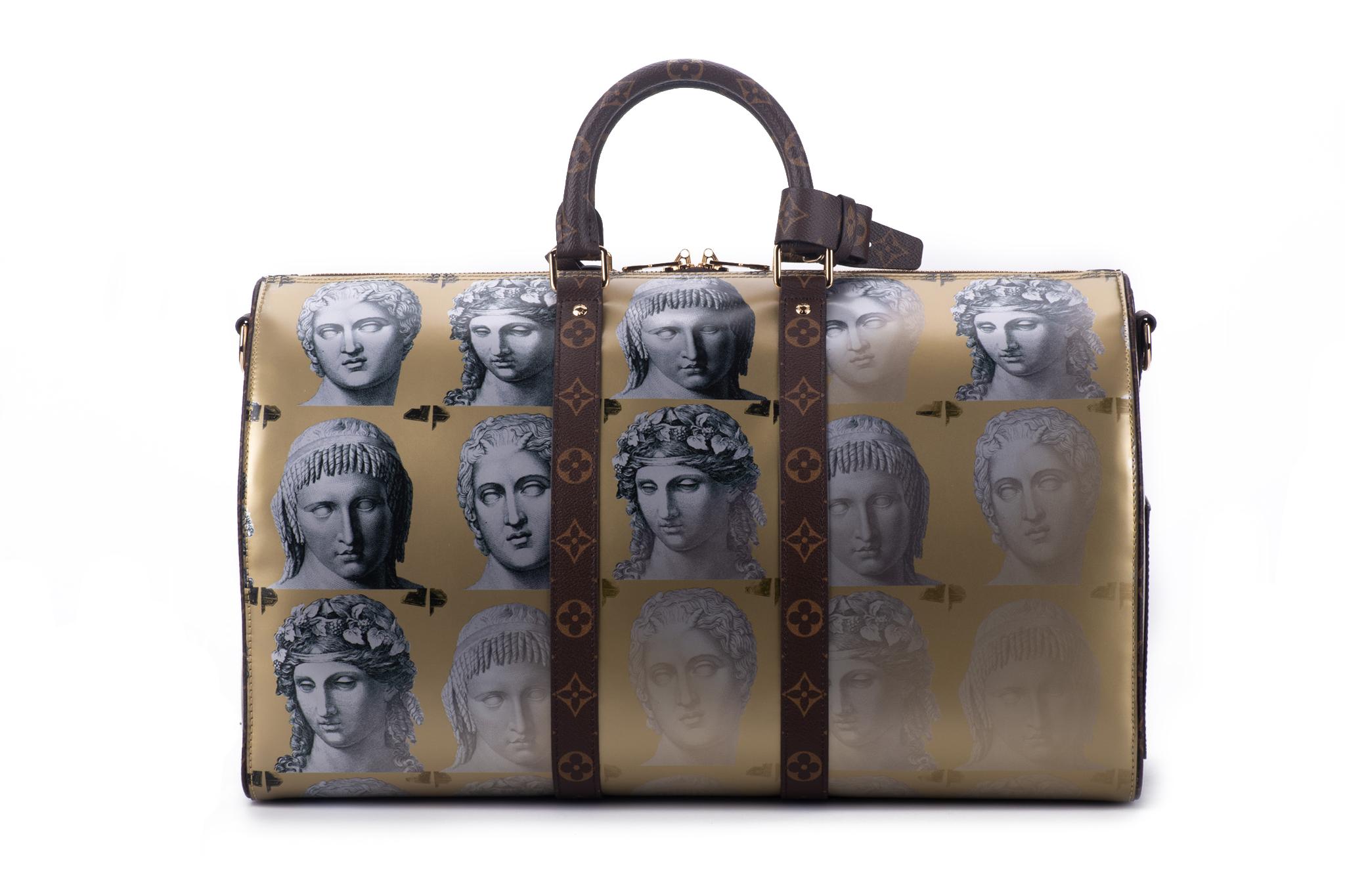 Louis Vuitton Limited Edition Fornasetti Keepall 45 Bag In New Condition In West Hollywood, CA