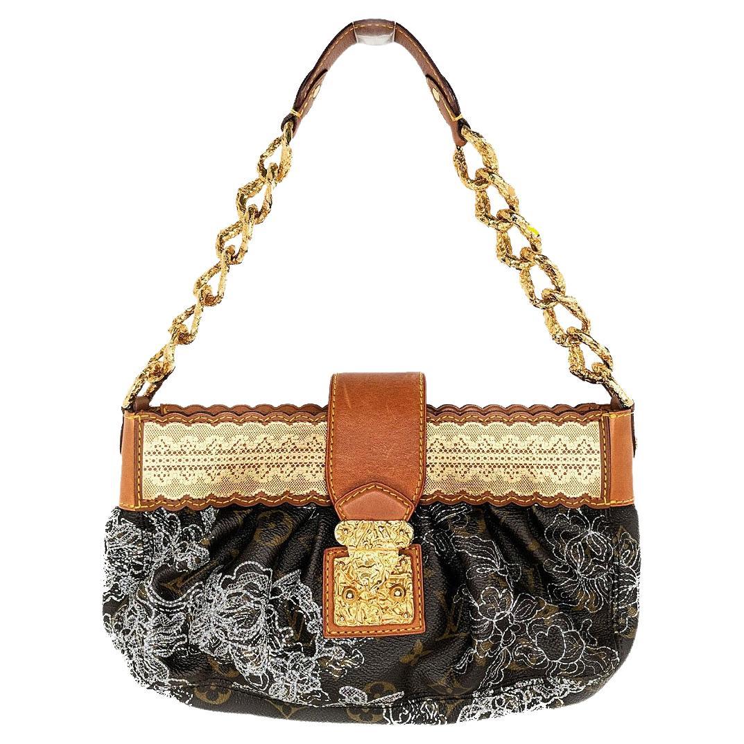 Louis Vuitton Limited Edition Irene Coco Suede Patent Leather Large ...