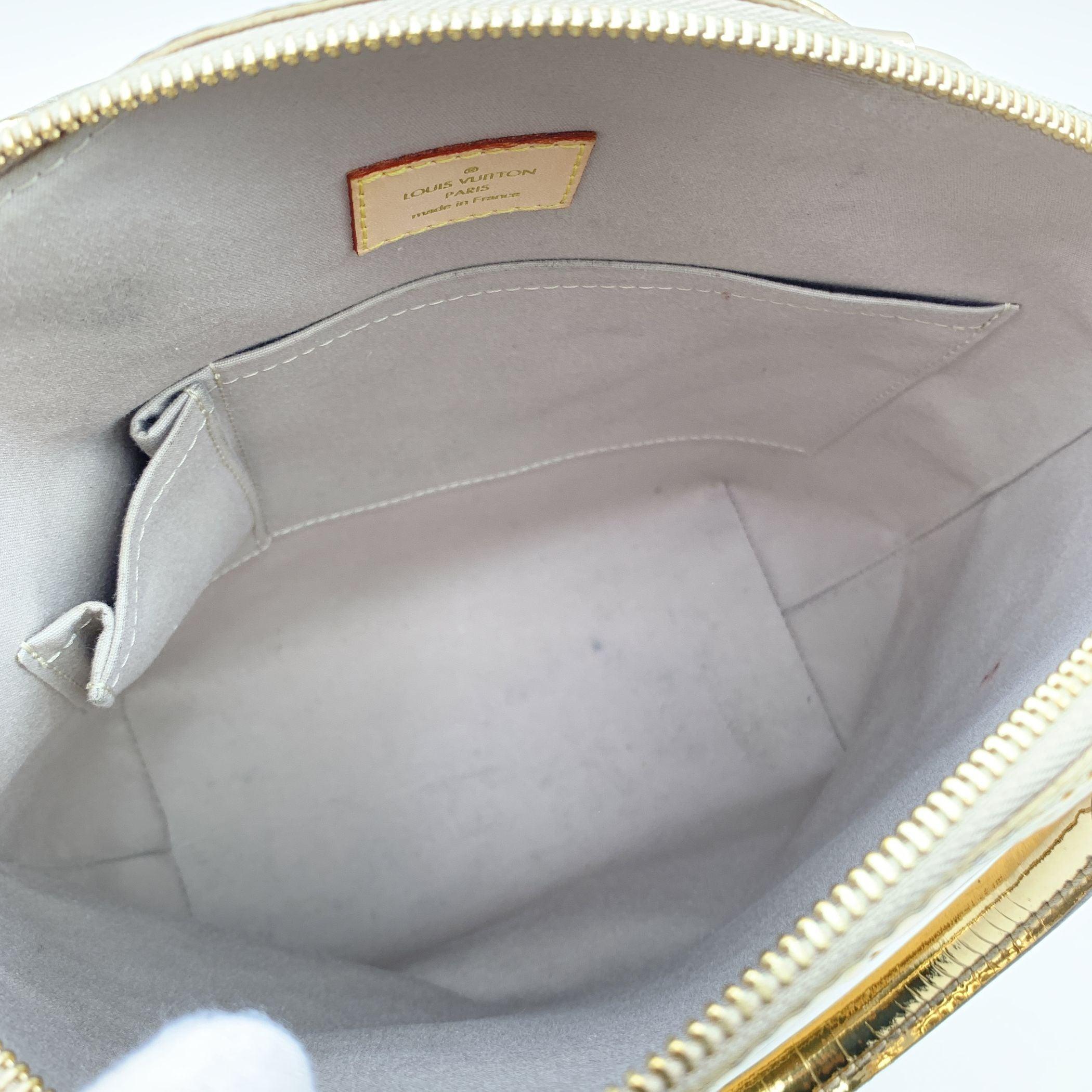Louis Vuitton Limited Edition Gold Monogram Miroir Lockit Verical Bag 2