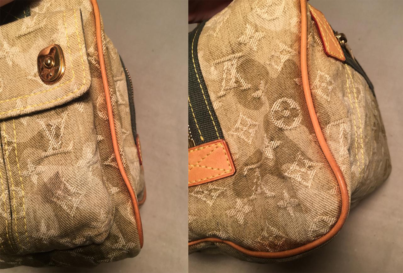 Louis Vuitton Limited Edition Green Monogramouflage Denim Jasmine Bag 7