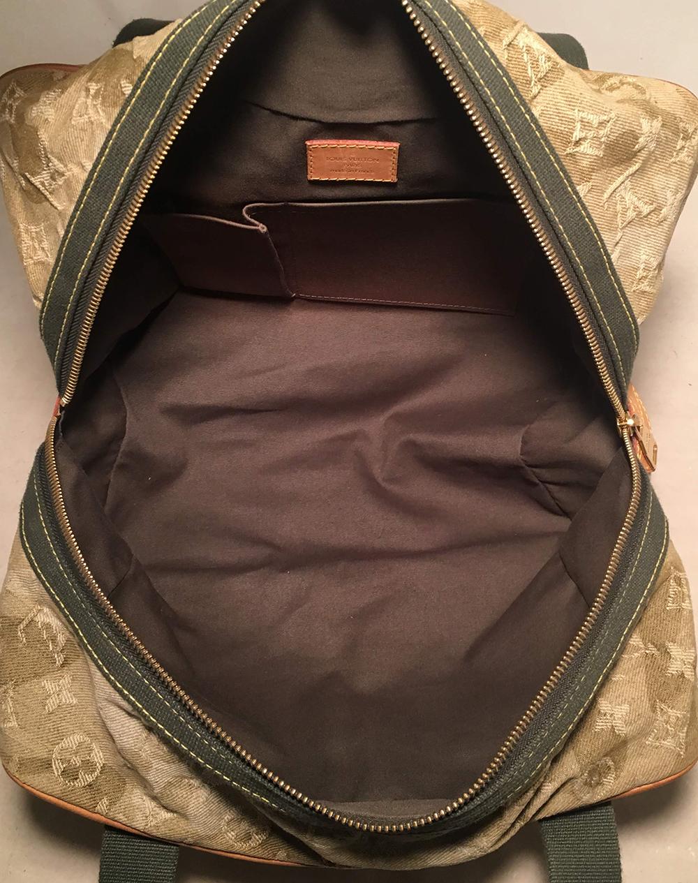 Louis Vuitton Limited Edition Green Monogramouflage Denim Jasmine Bag 1