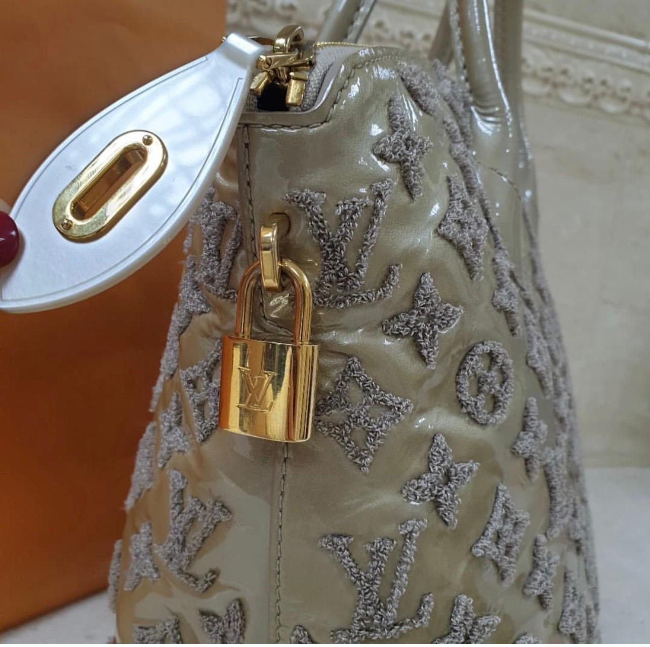 Women's Louis Vuitton Limited Edition Gris Monogram Fascination Lockit Bag