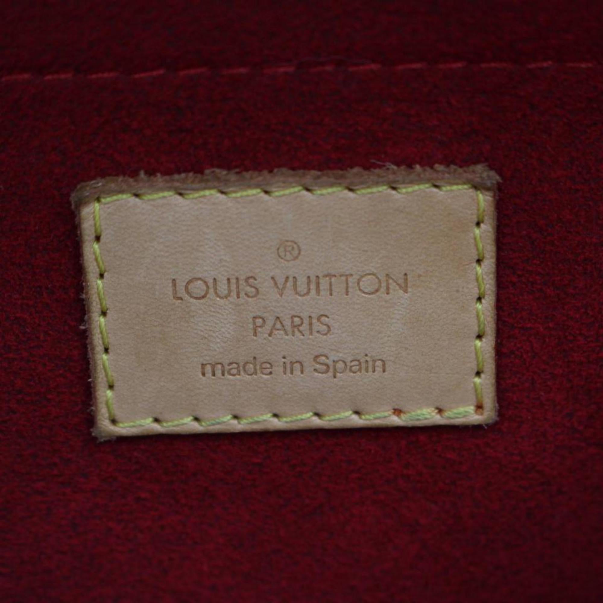 Louis Vuitton (Limited Edition) Klara 866543 Brown Coated Canvas Satchel In Good Condition For Sale In Forest Hills, NY