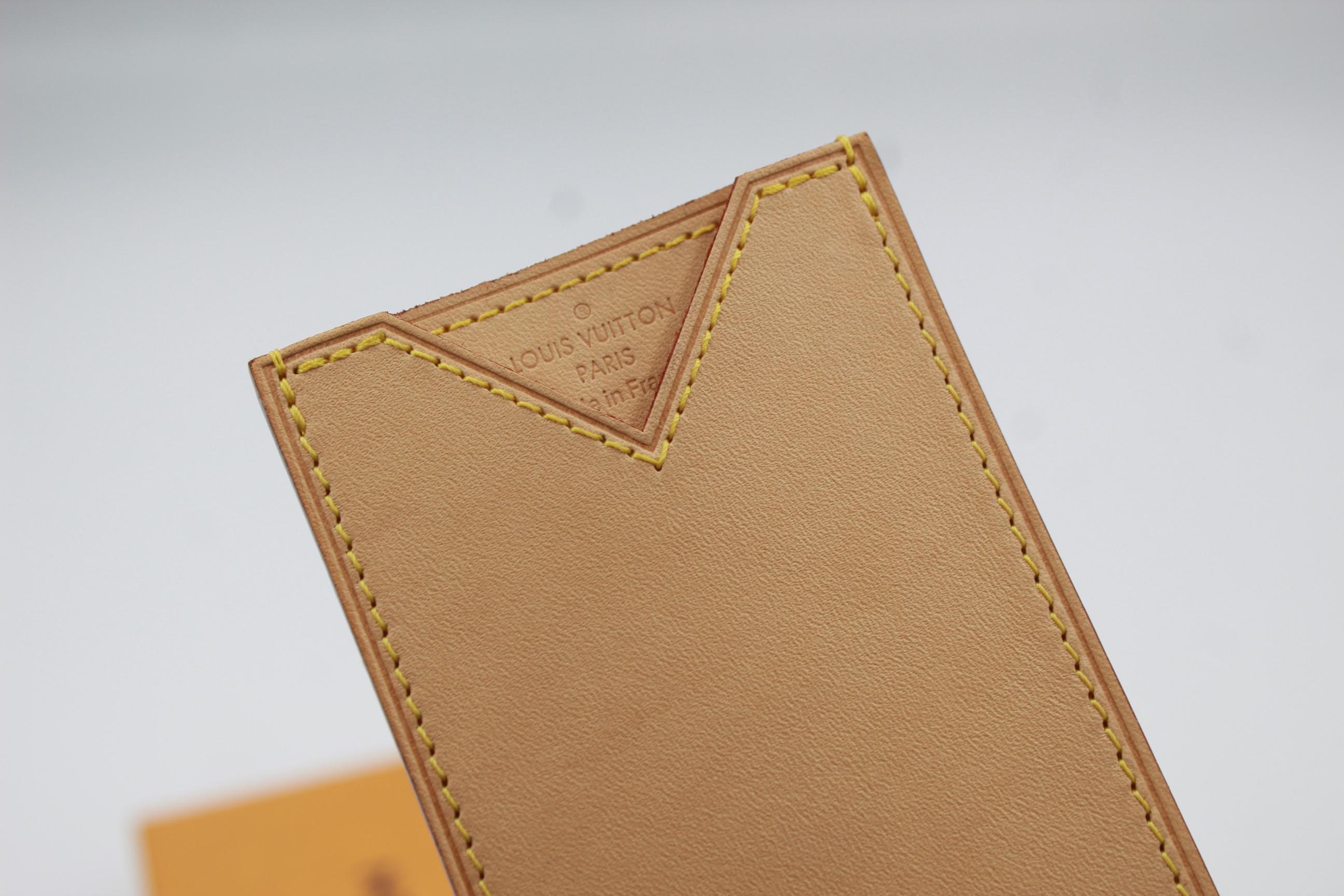 Brown Louis Vuitton Limited Edition Leather Cardholder