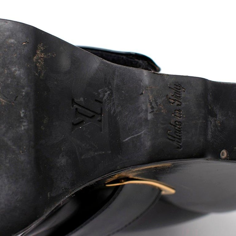 Louis Vuitton Limited Edition Leather Wedge Boots US 10.5 at 1stdibs